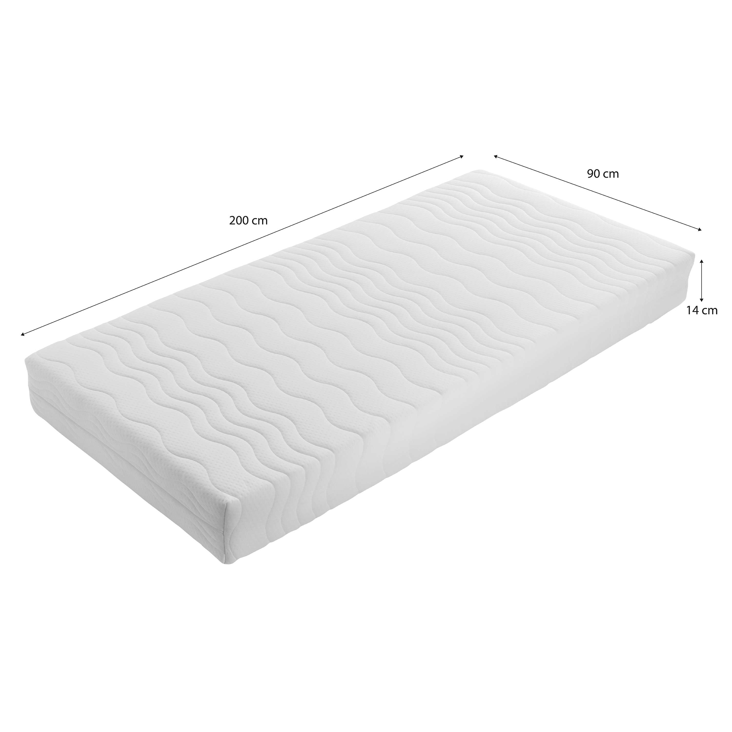 Sunny Sil Loft Bed with Desk White – With Mattress