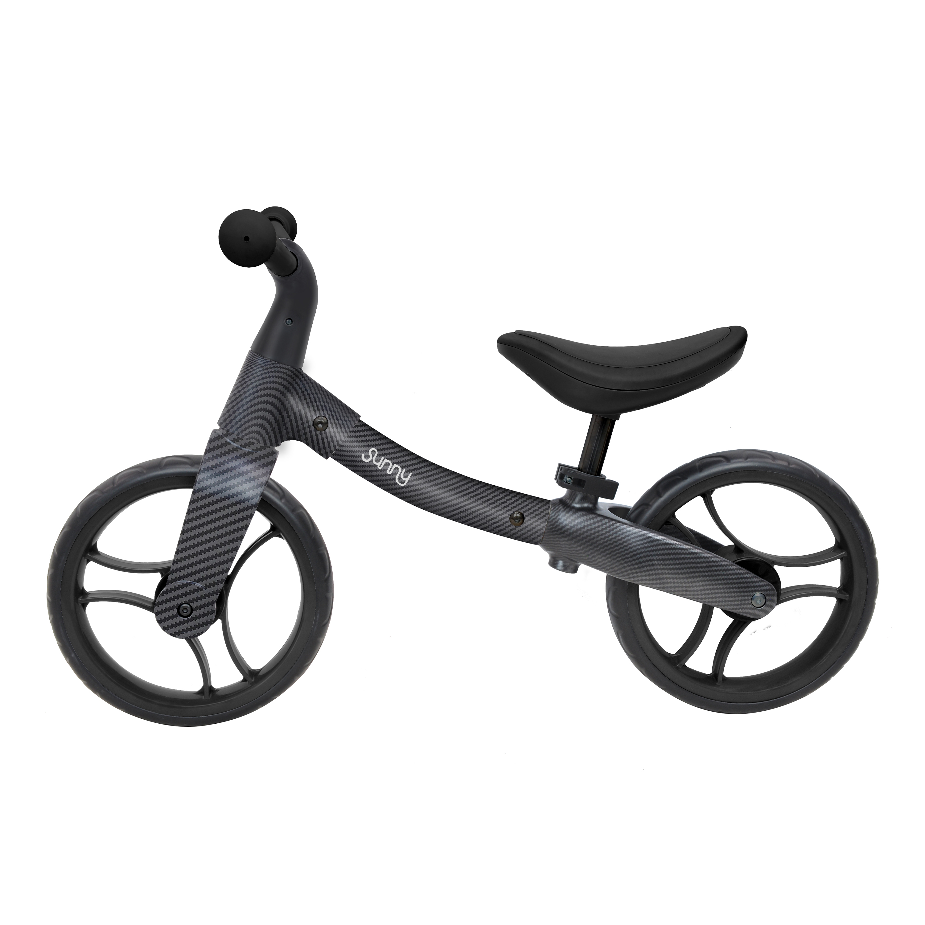 Sunny Balance Bike 3000 Metalen Loopfiets met Carbon Fiber Look