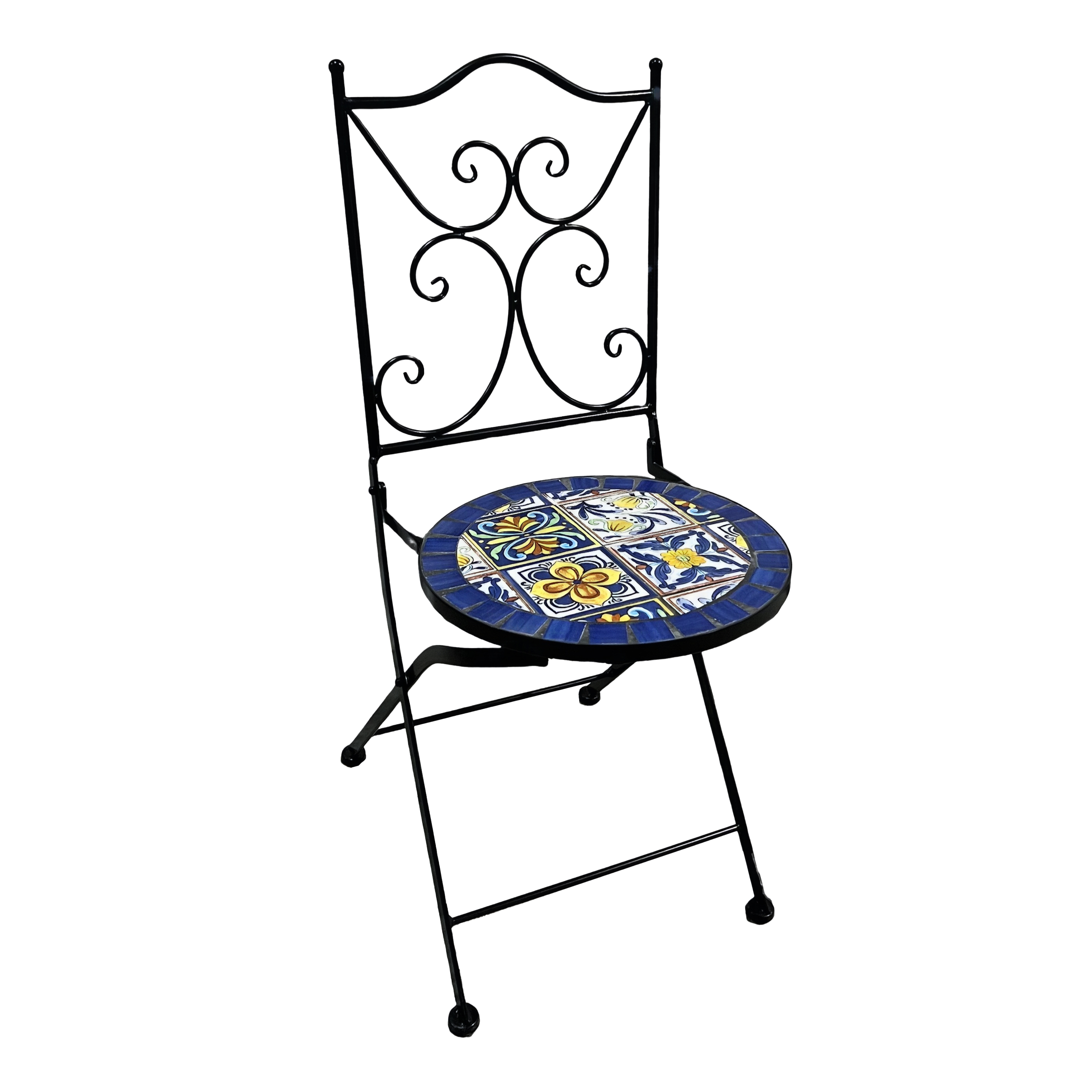 AXI Camilla Bistro Set Mosaic Mediterranean Style - Blue/Yellow