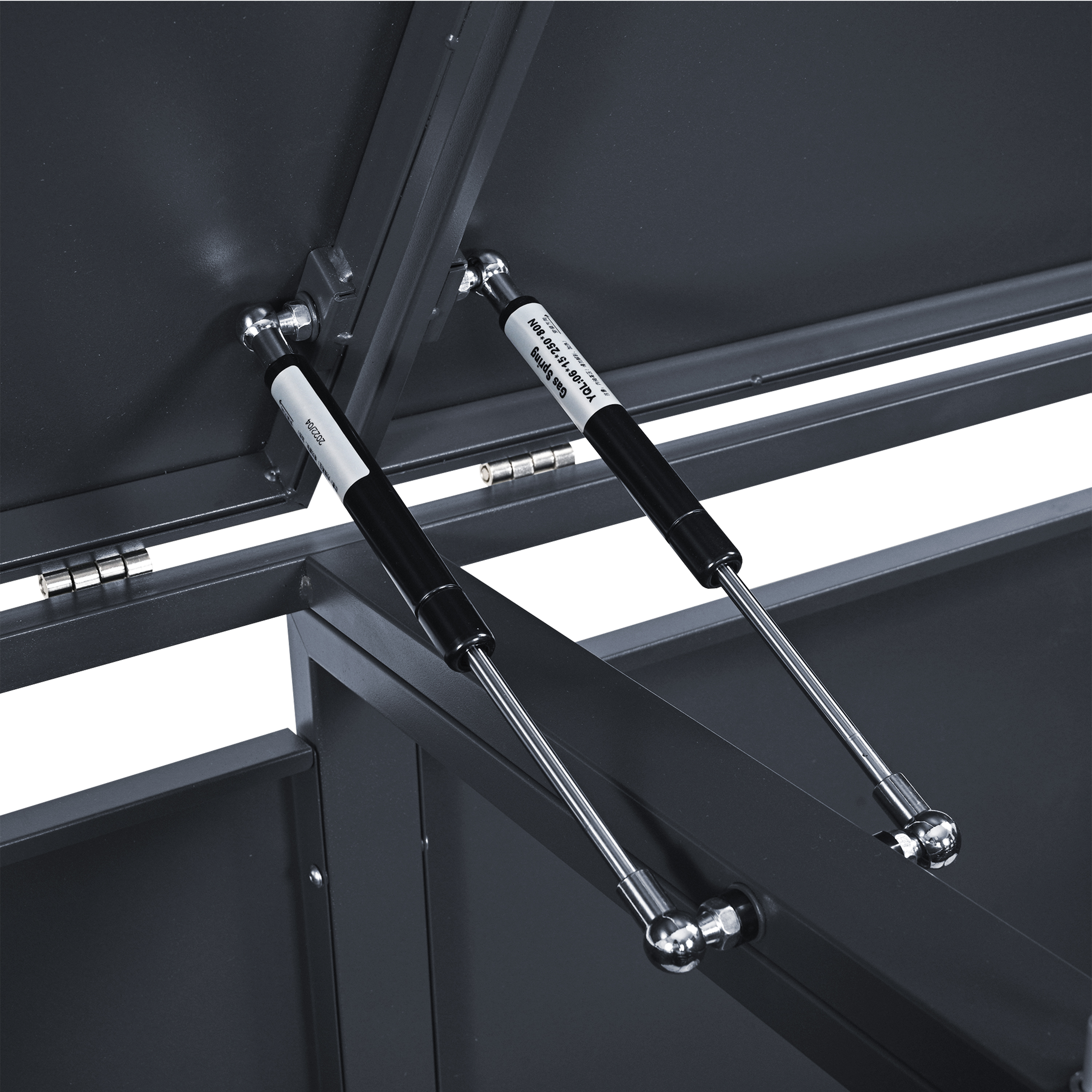 AXI Luke Metal Garbage Bin Shed - 2 Garbage Bins