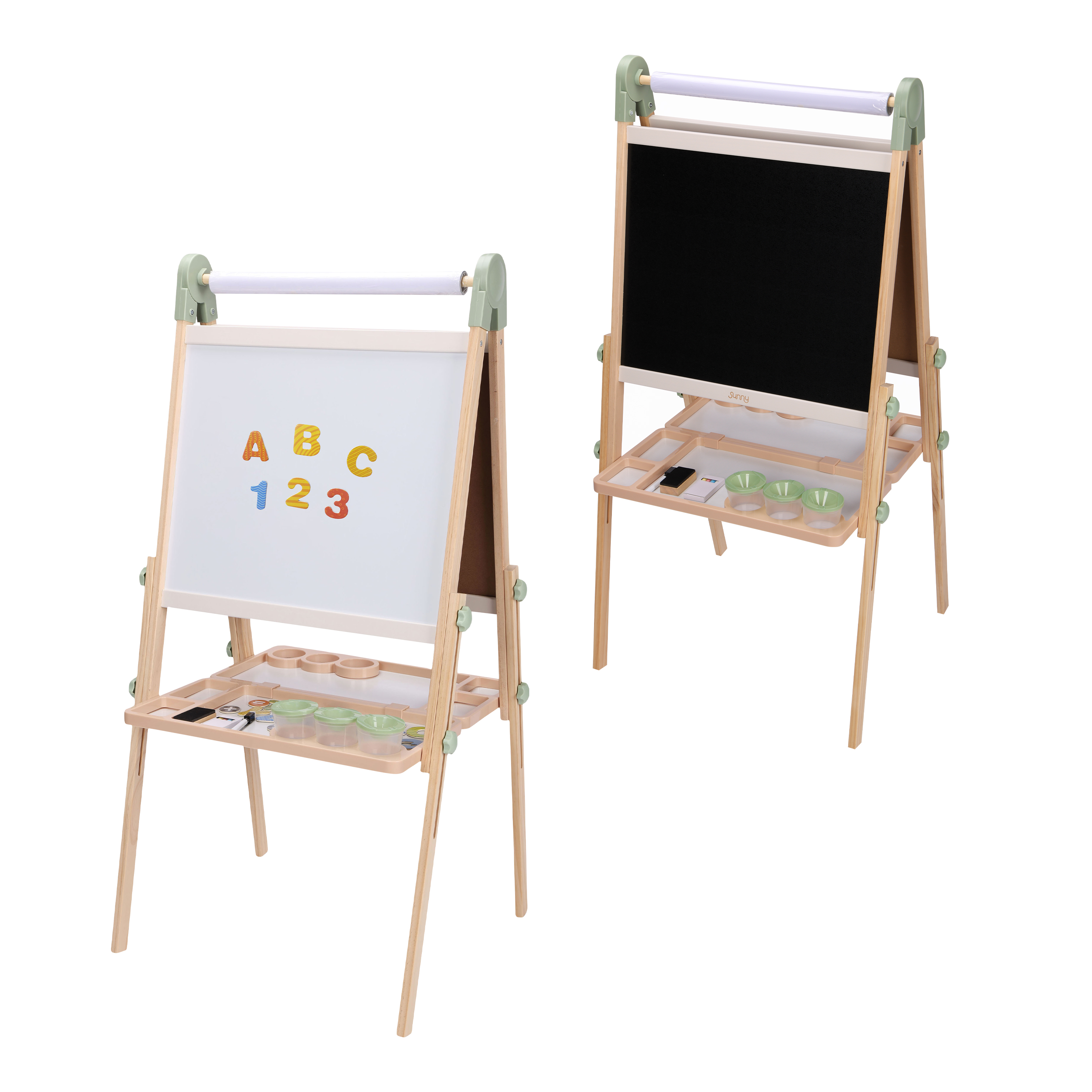 Sunny Luna Activity Easel – Natural Brown