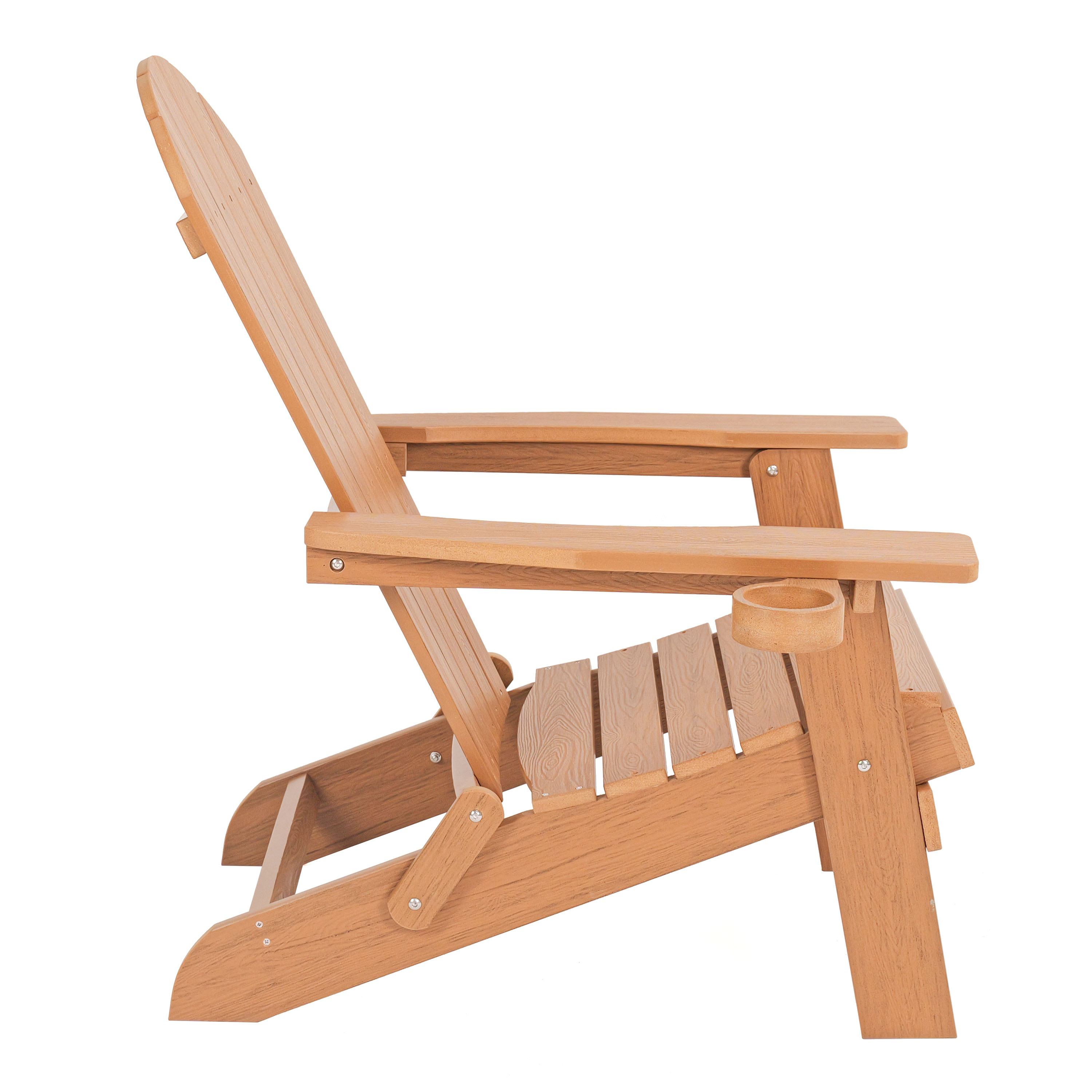 AXI Claire Folding Adirondack Chair Plastic Brown
