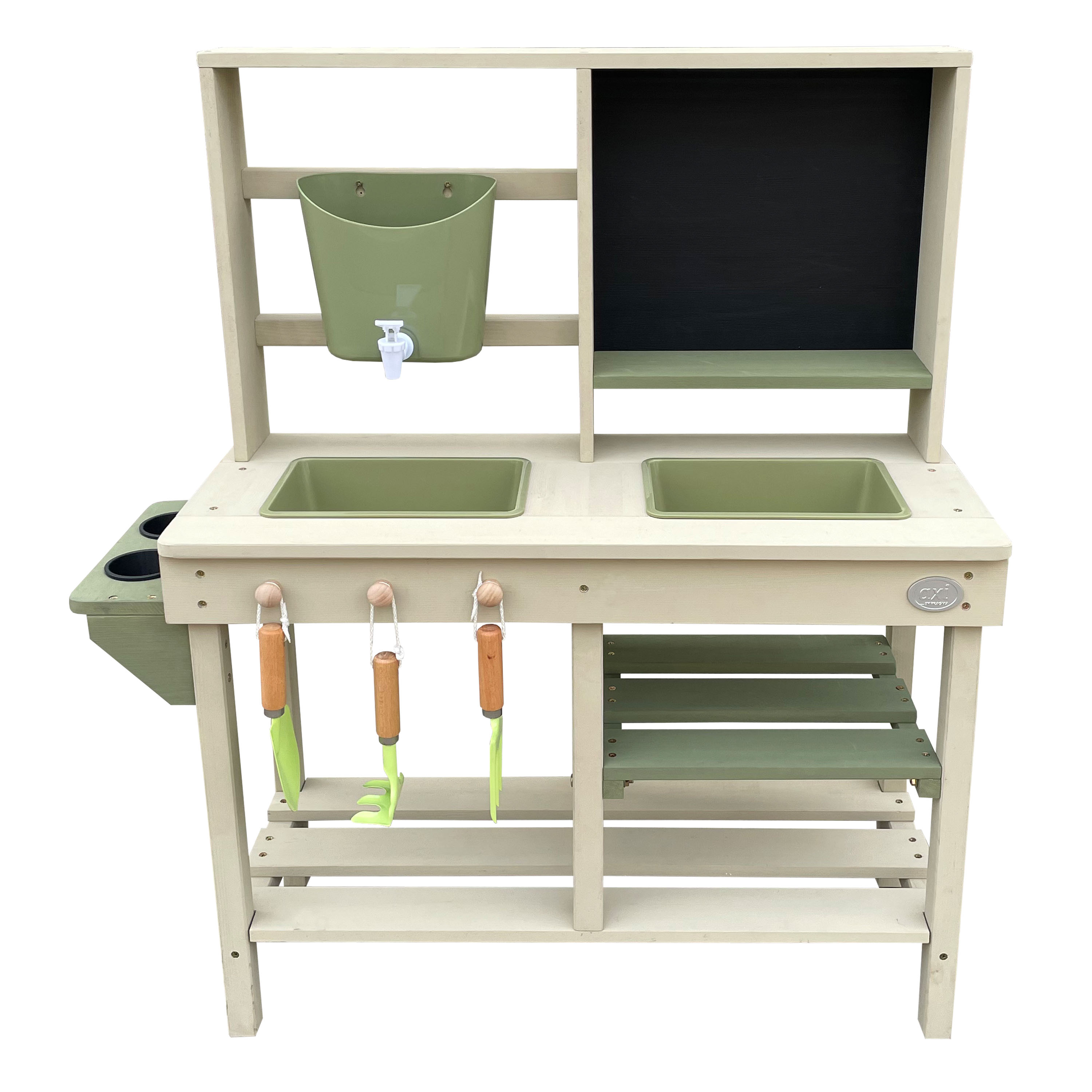 AXI Sev Sand & Water Play Kitchen Grey/Green