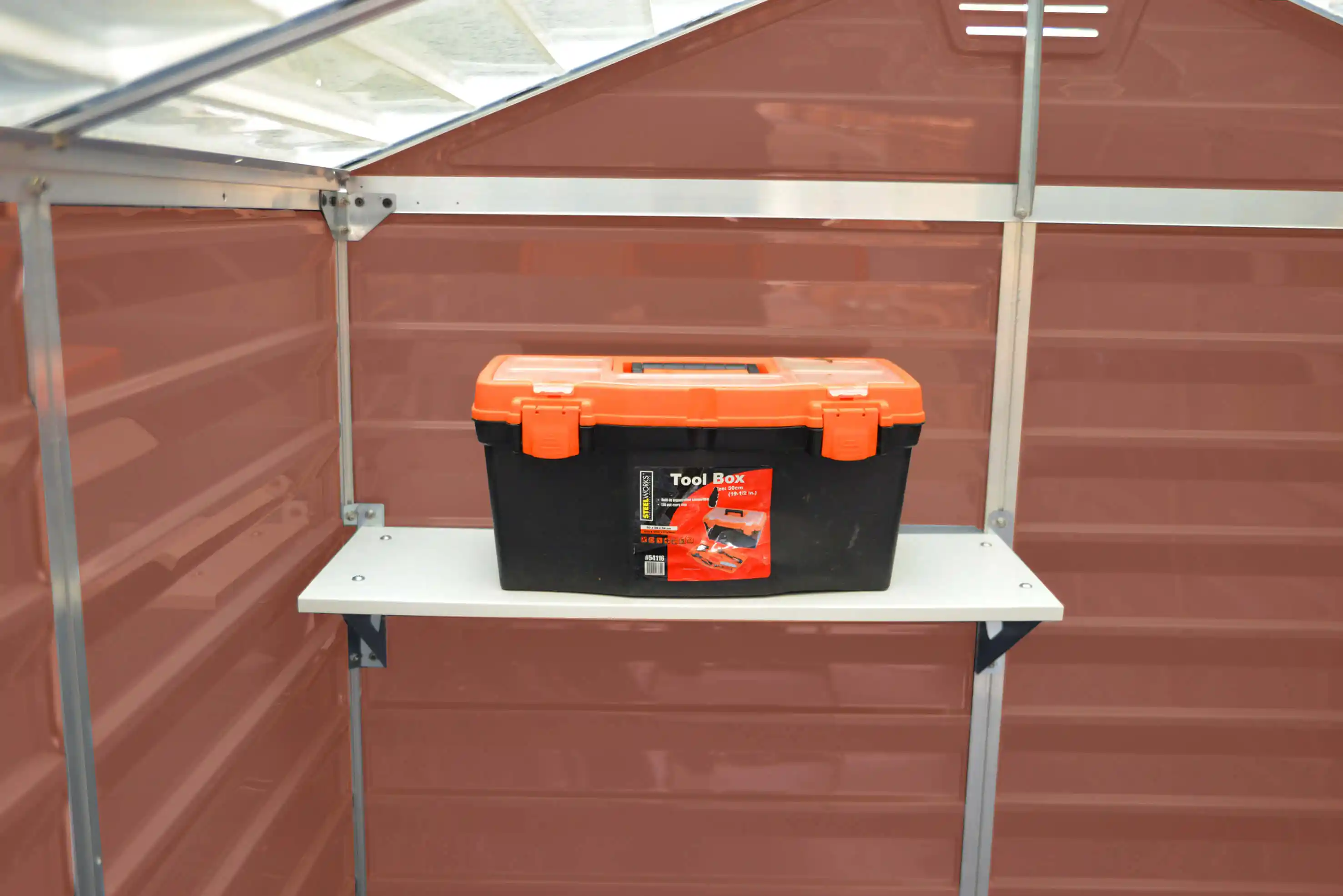 Canopia Skylight 90X185X217 cm Openlucht schuur voor tuin Amber