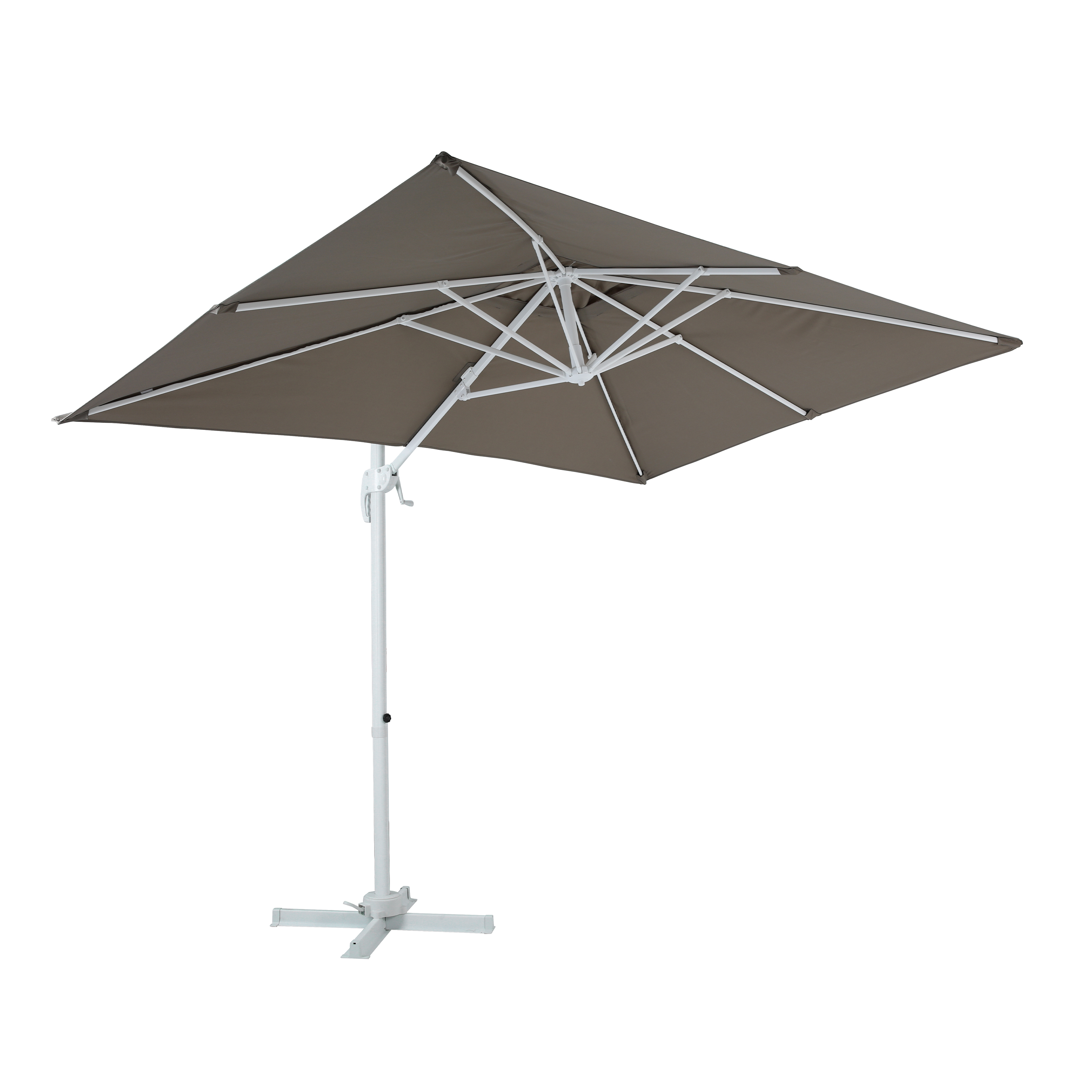 AXI Coco Zweefparasol 200x300cm Wit/taupe 