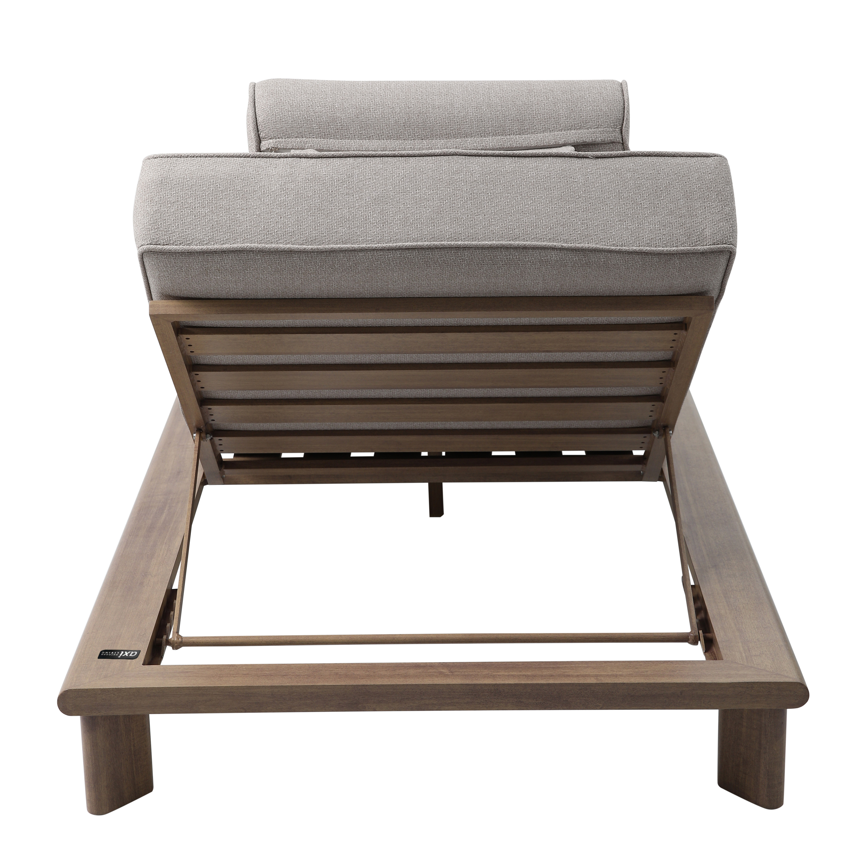 AXI Blake Sunbed – Wood-look/Beige