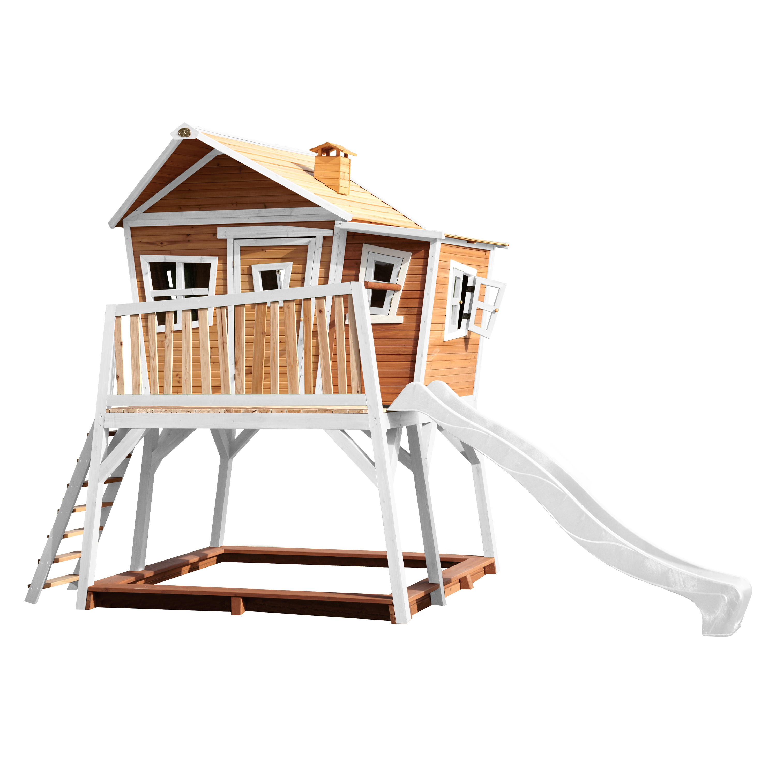 AXI Max Playhouse Brown/White - White Slide-8717973933397 AXI Max Playhouse Brown/White - White Slide