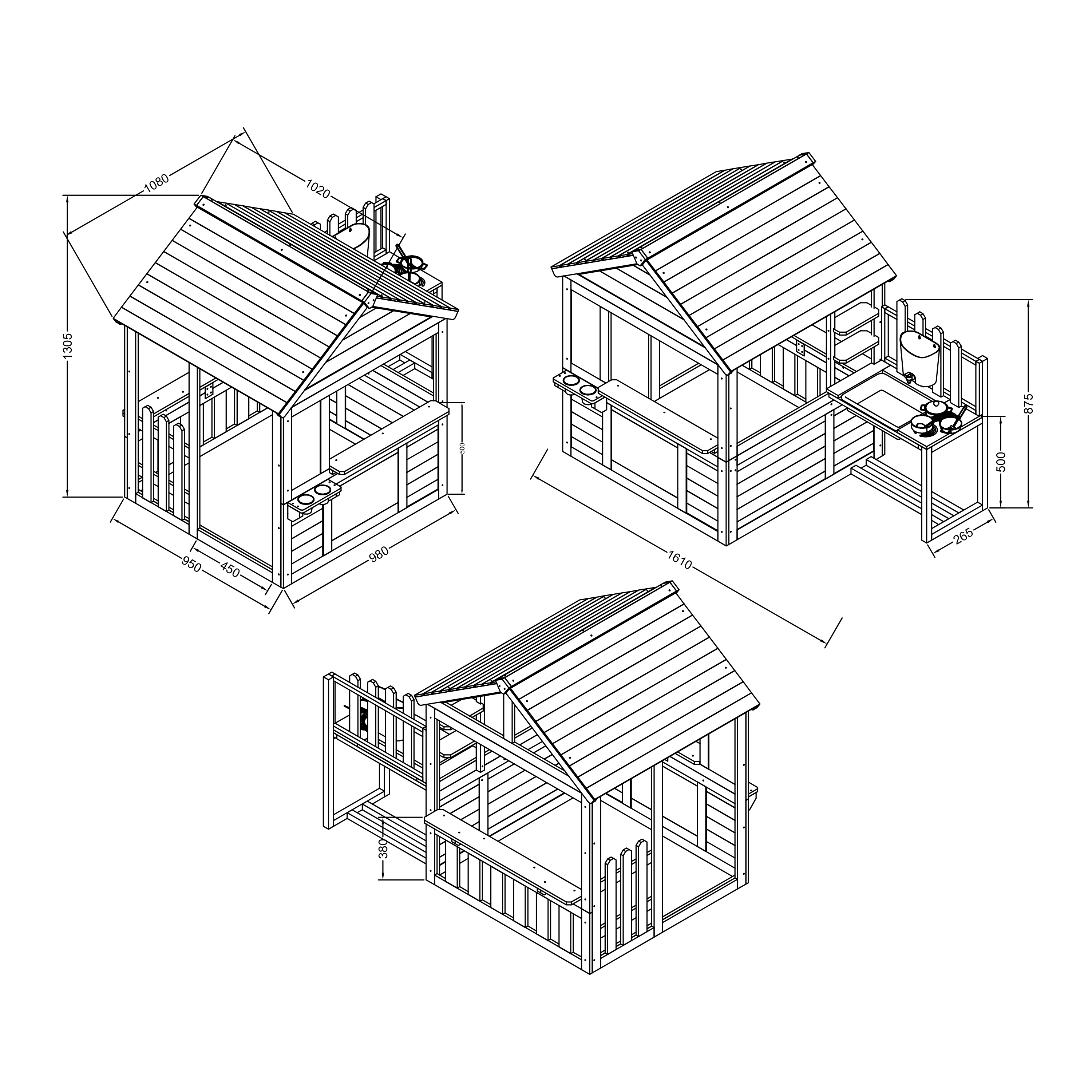 AXI Lizz Playhouse Brown/Anthracite