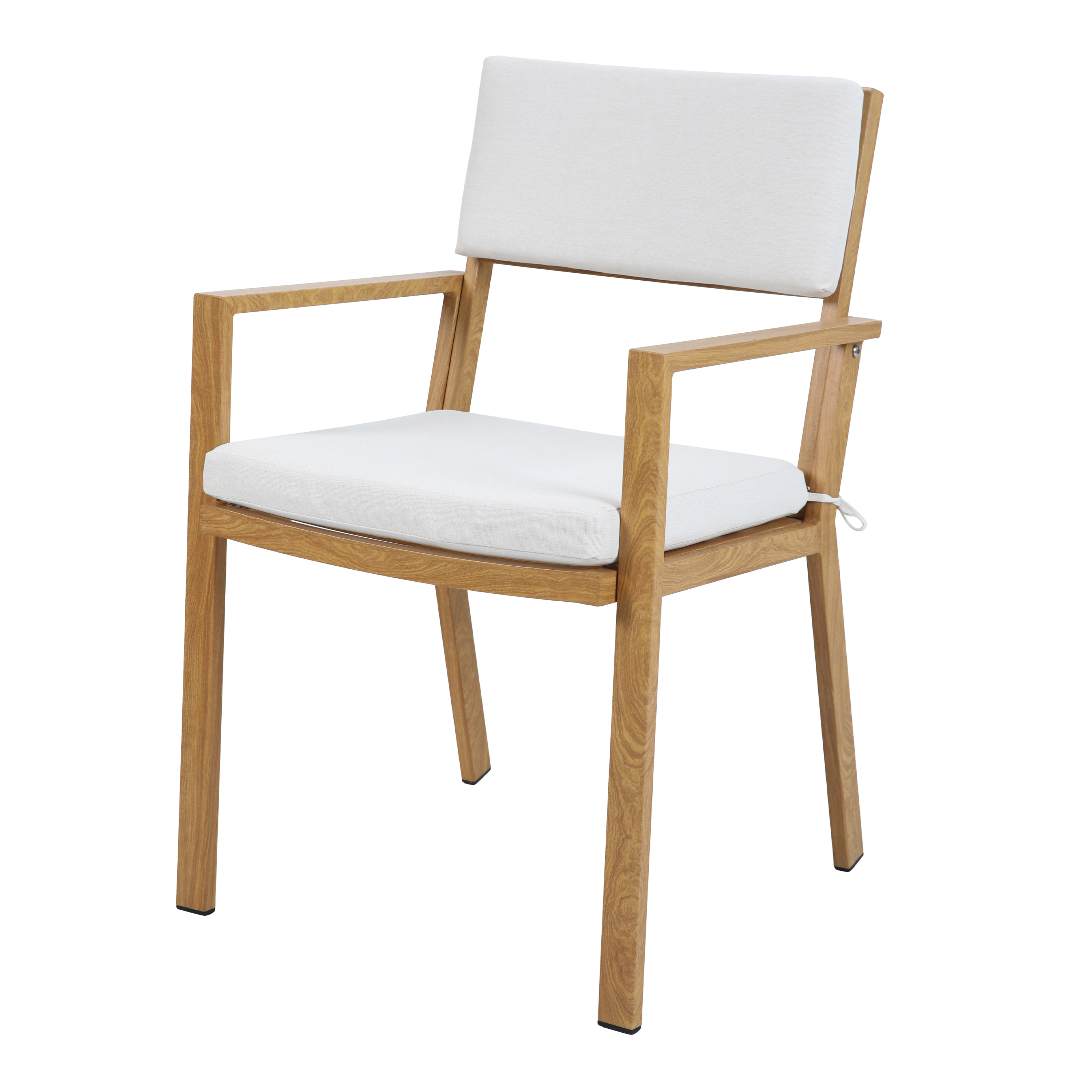 AXI Jada Tuinset met 6 stoelen Houtlook/beige