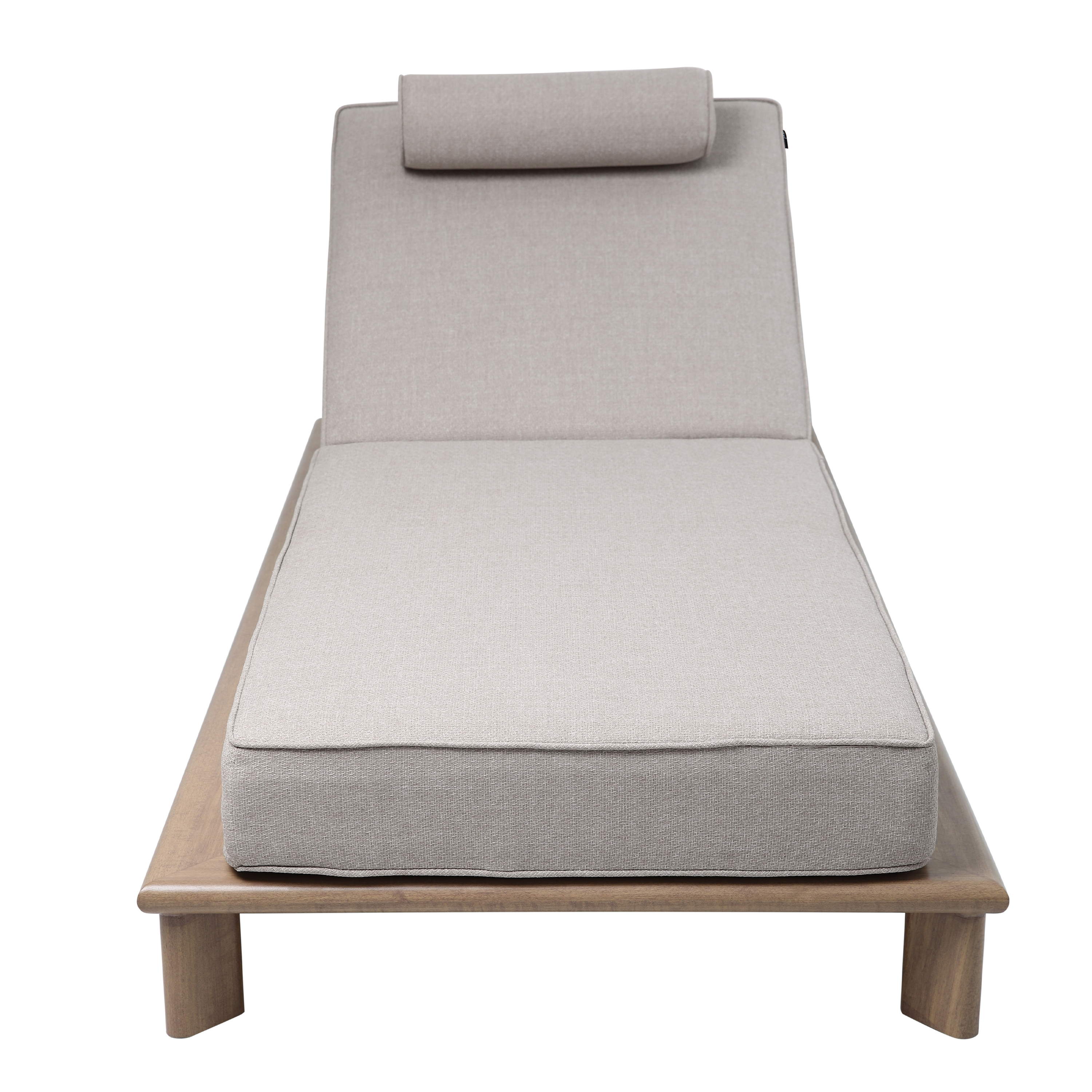 AXI Blake Sunbed – Wood-look/Beige