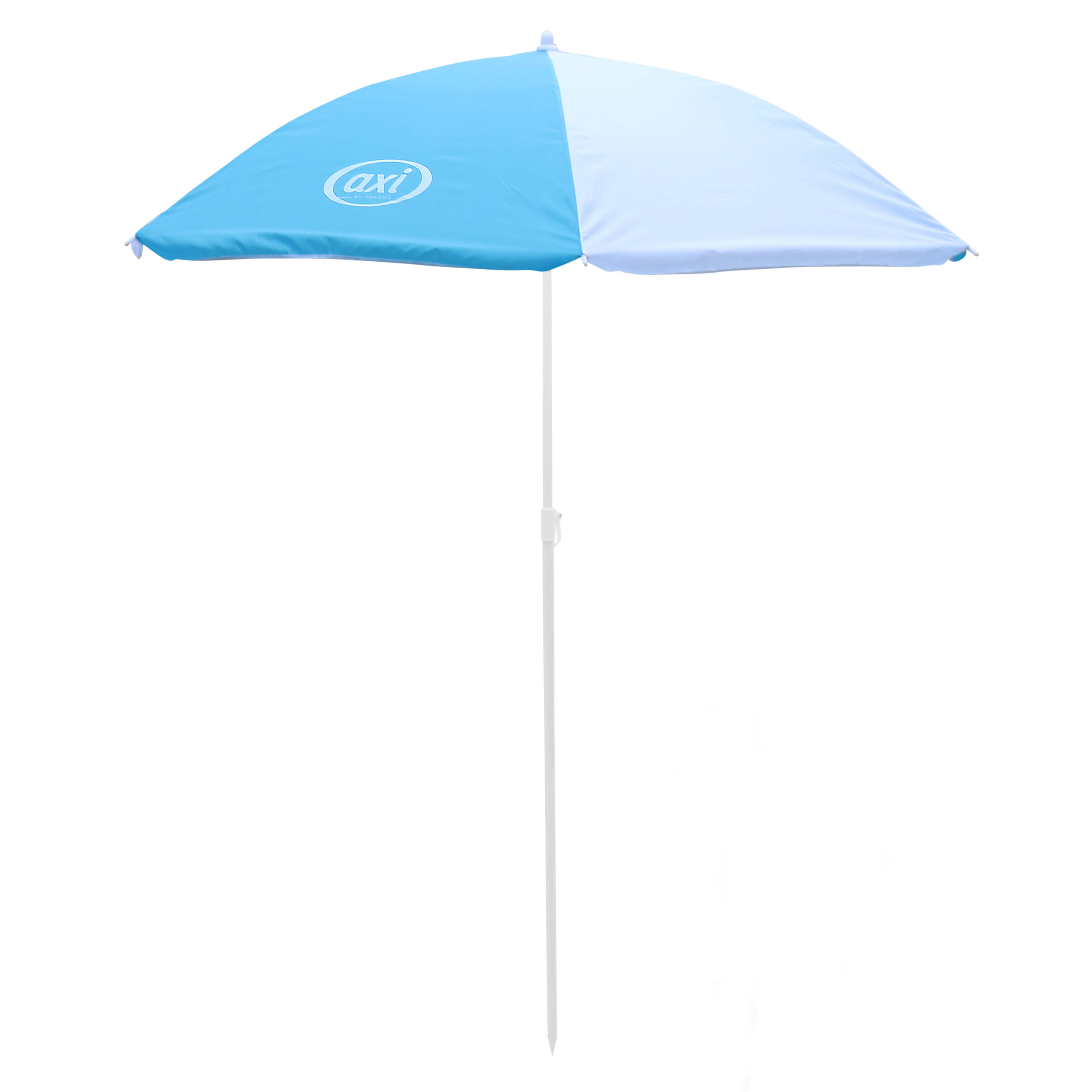 AXI Nick Zand & Water Picknicktafel Antraciet/bruin Limited - Parasol Blauw/wit