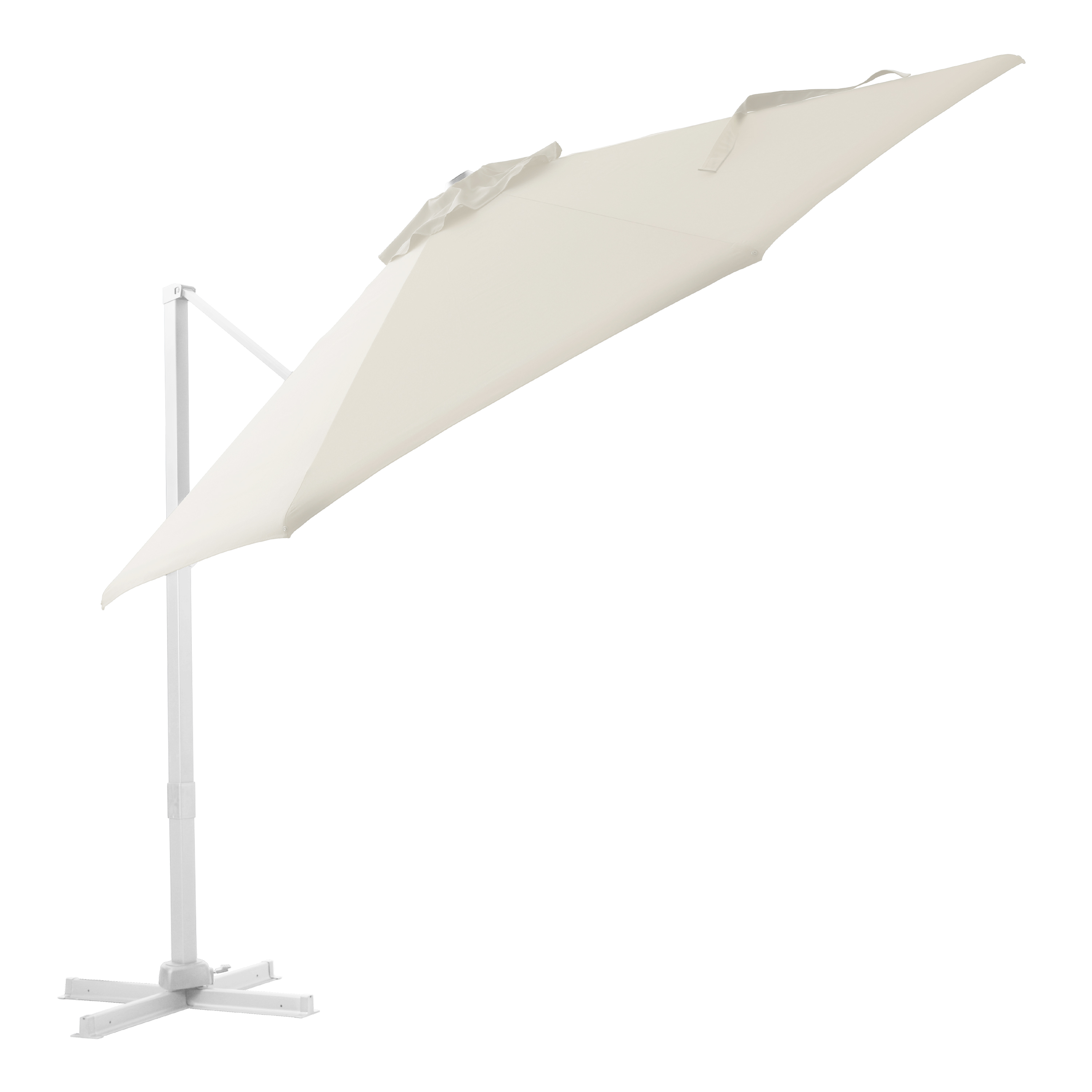 AXI Cyrus Premium Cantilever Parasol Ø 300cm Round - White/Beige