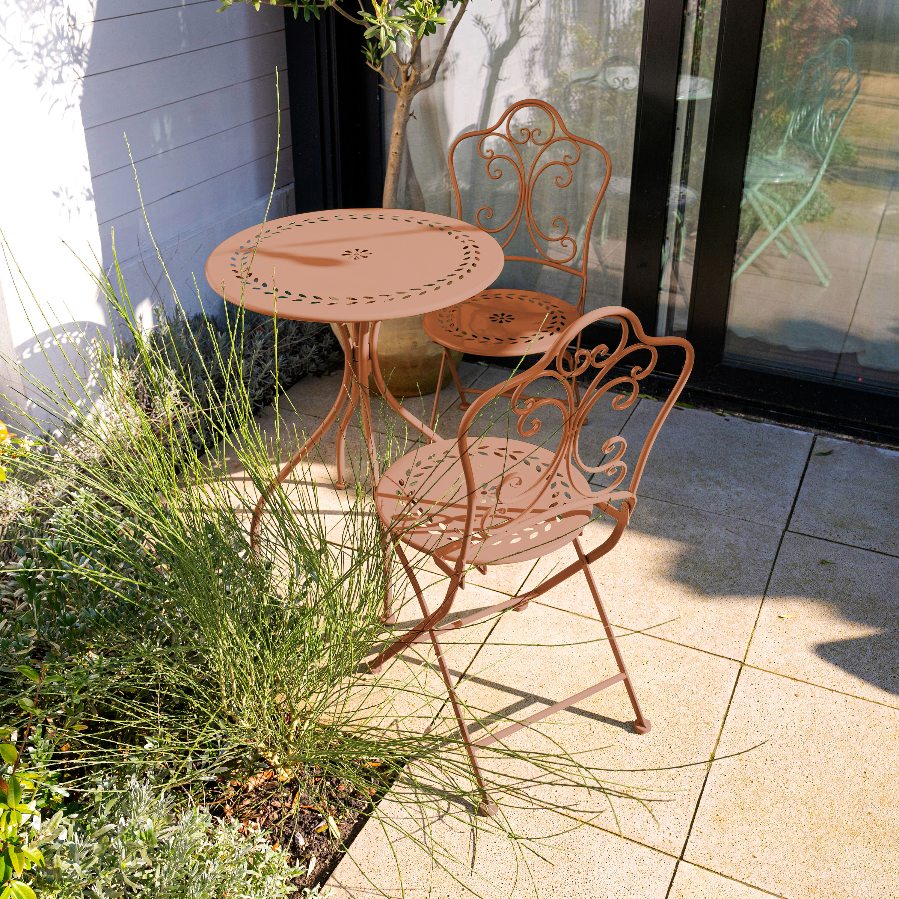 AXI Marilou Bistro Set Romantic-  Terra Cotta