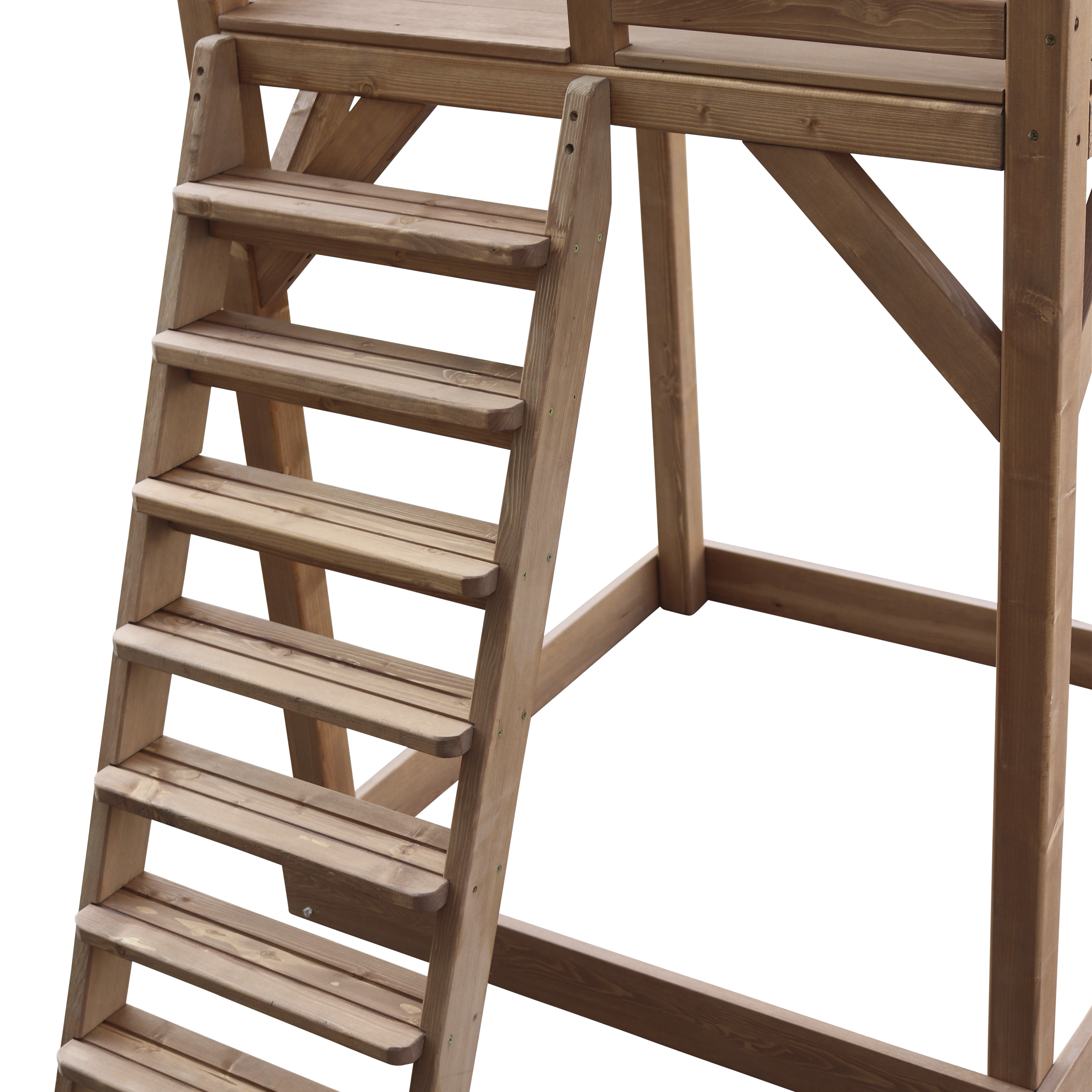 AXI Beach Tower Speeltoren Bruin - Limoen groene Glijbaan