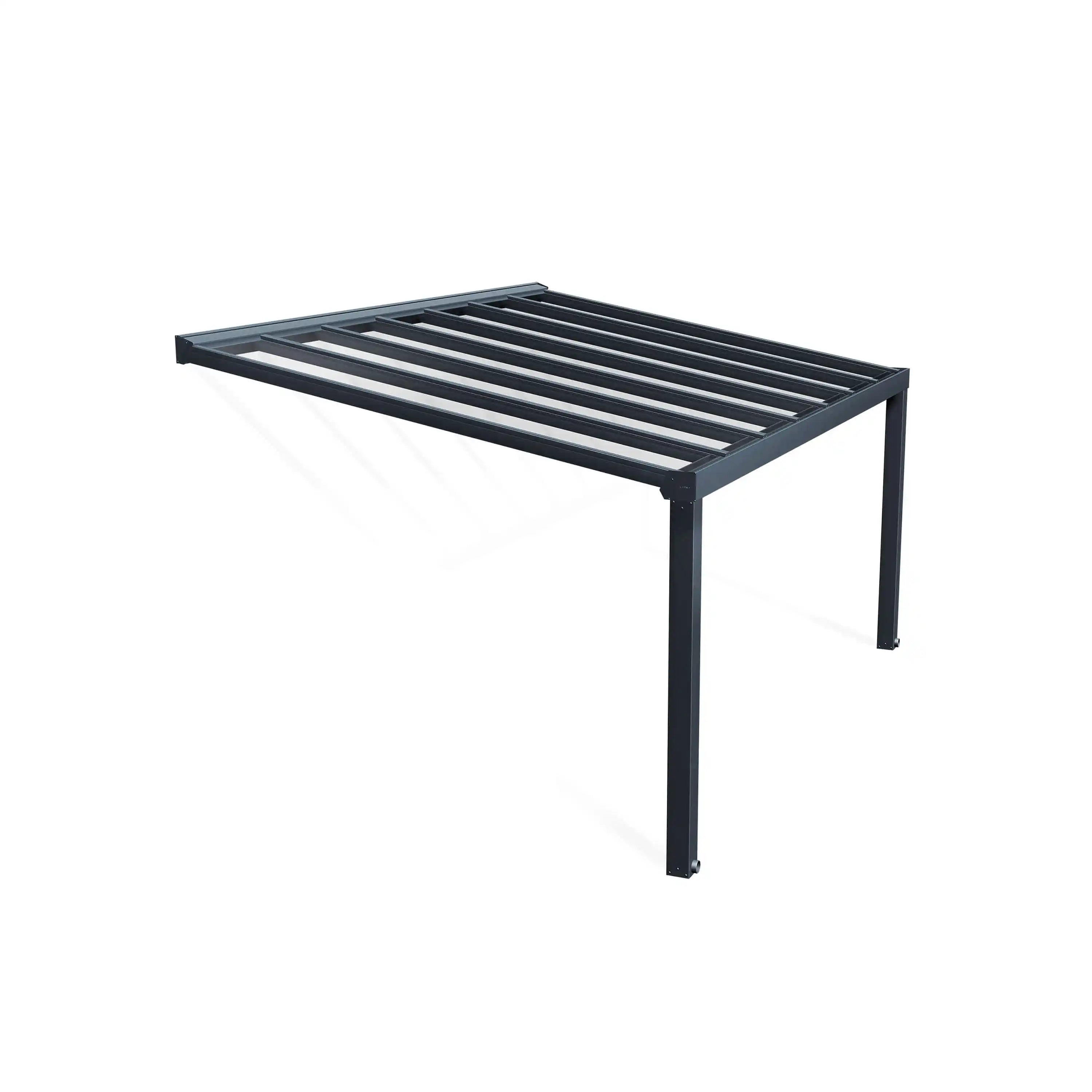 Canopia Stockholm 340X515 cm Terrasoverkapping Donkergrijs Helder-7290108137095 Canopia Stockholm 340X515 cm Terrasoverkapping Donkergrijs Helder