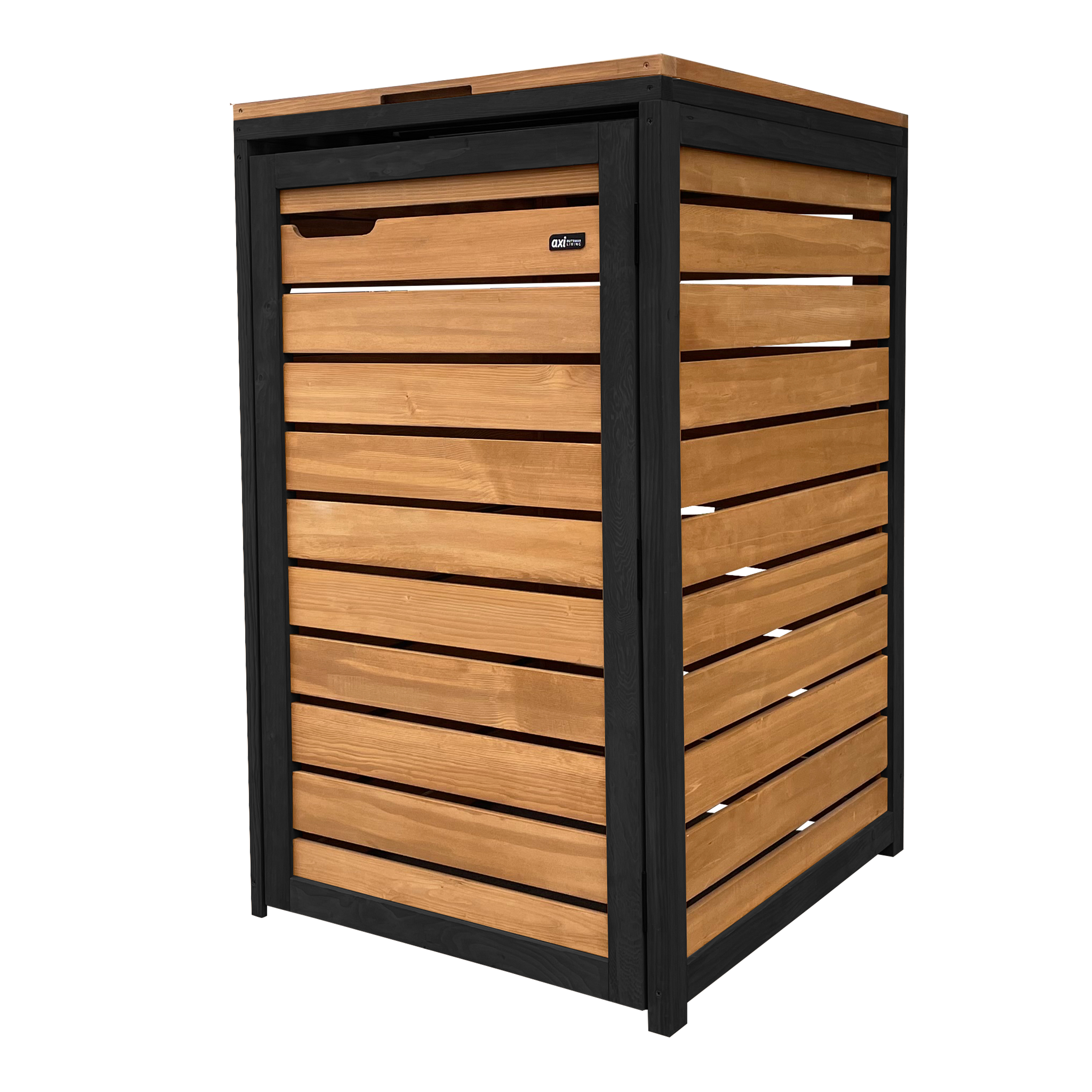 AXI Lex Wooden Bin Storage Brown/Black - 1 bin