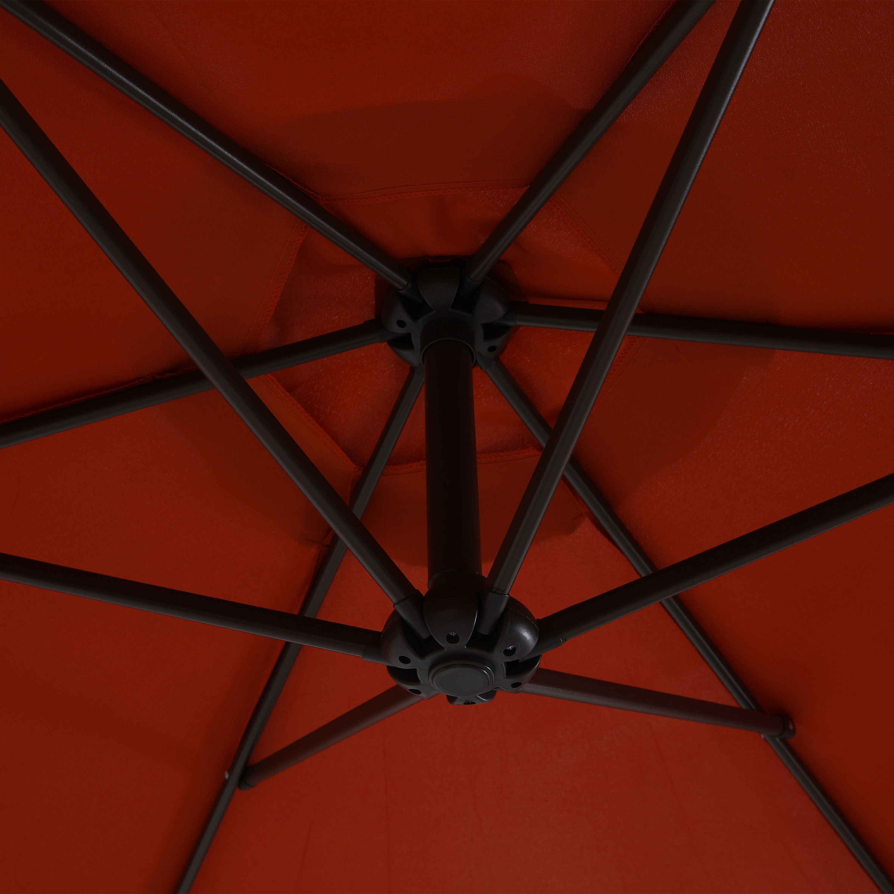 AXI Dion Cantilever Parasol Ø 300cm Oak-look/Terracotta