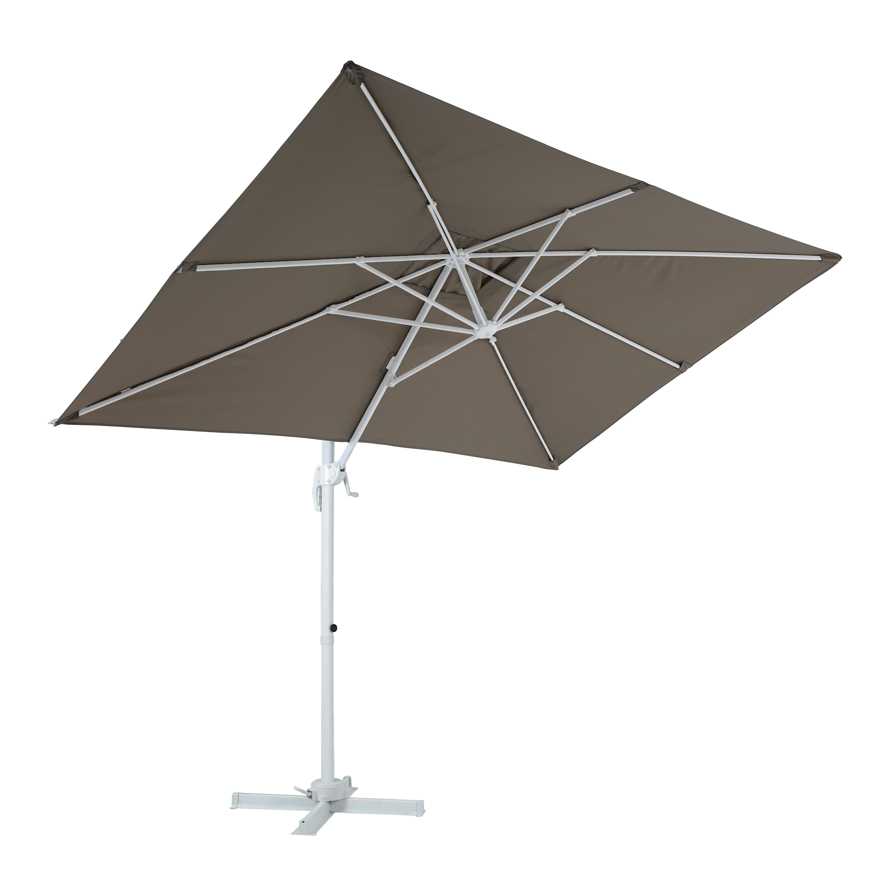 AXI Coco Zweefparasol 200x300cm Wit/taupe 