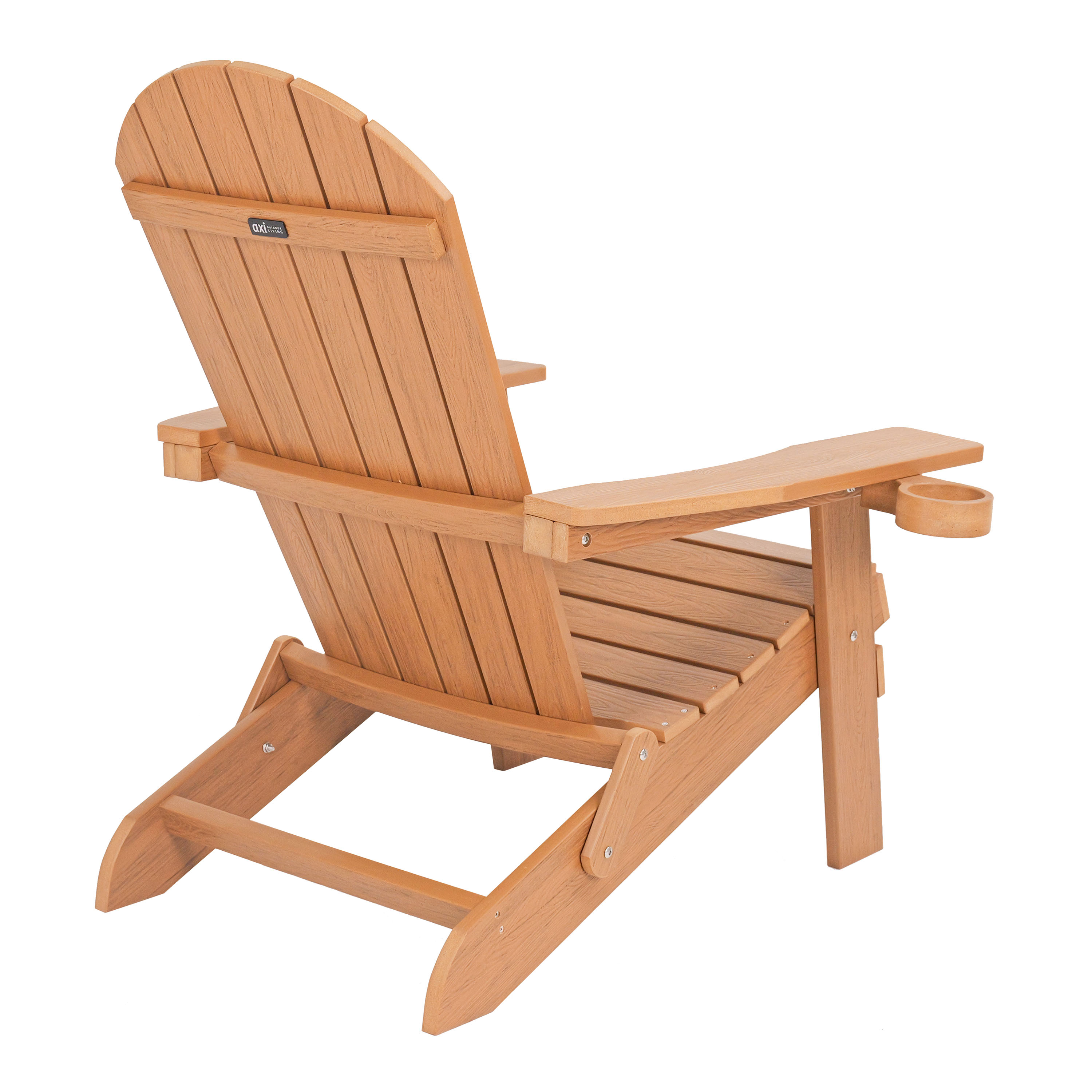 AXI Claire Folding Adirondack Chair Plastic Brown