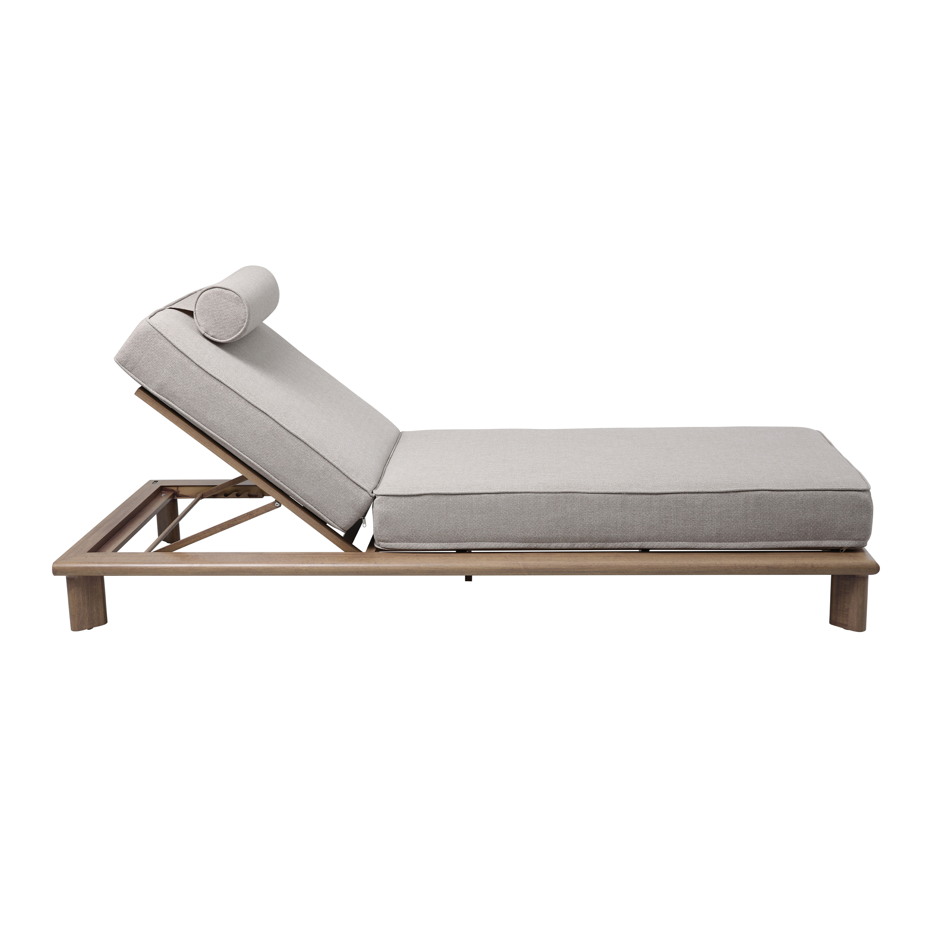 AXI Blake Sunbed – Wood-look/Beige