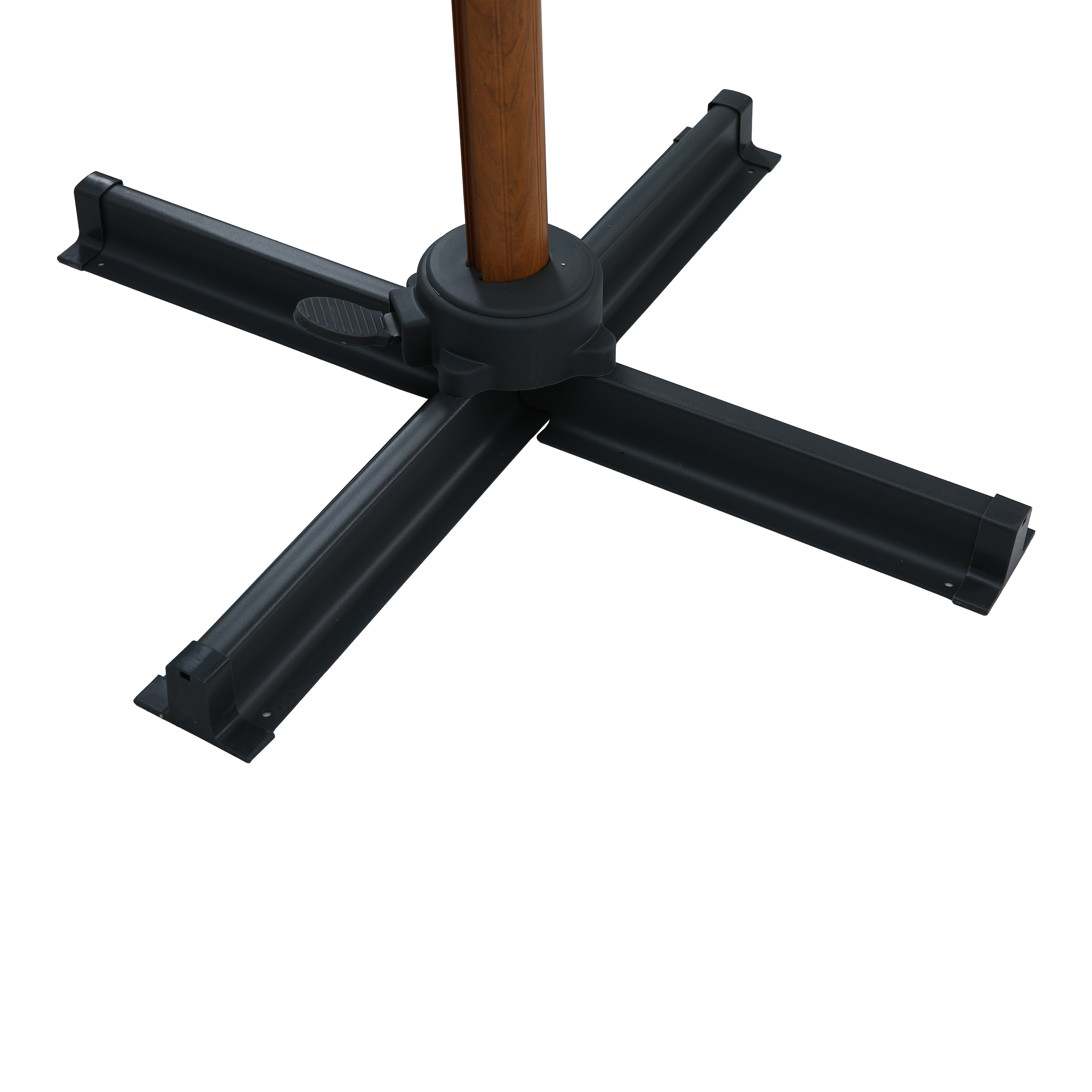 AXI Marisol Zweefparasol Ã˜ 300cm Houtlook/grijs