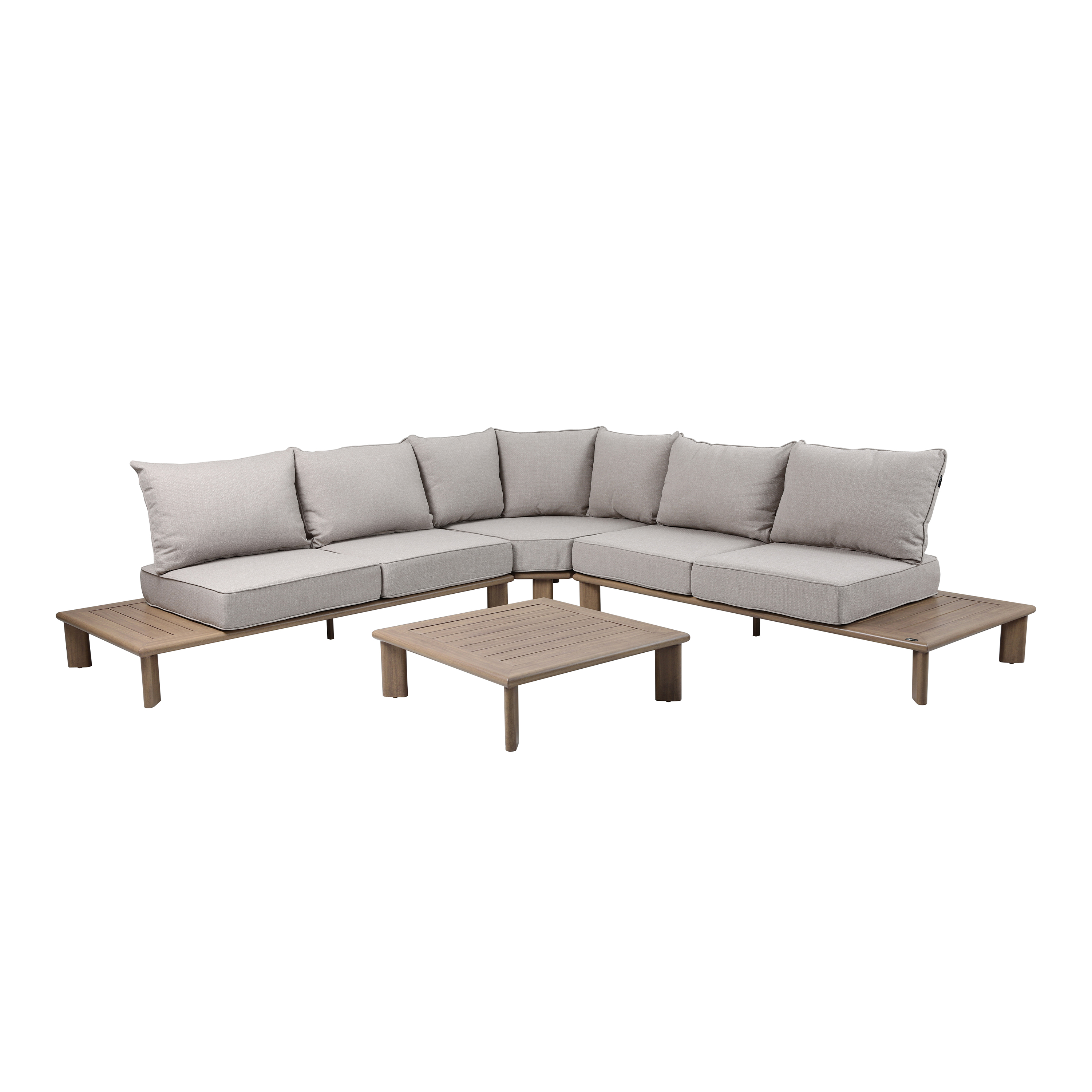 AXI Avery Loungeset met zijtafels Houtlook/beige