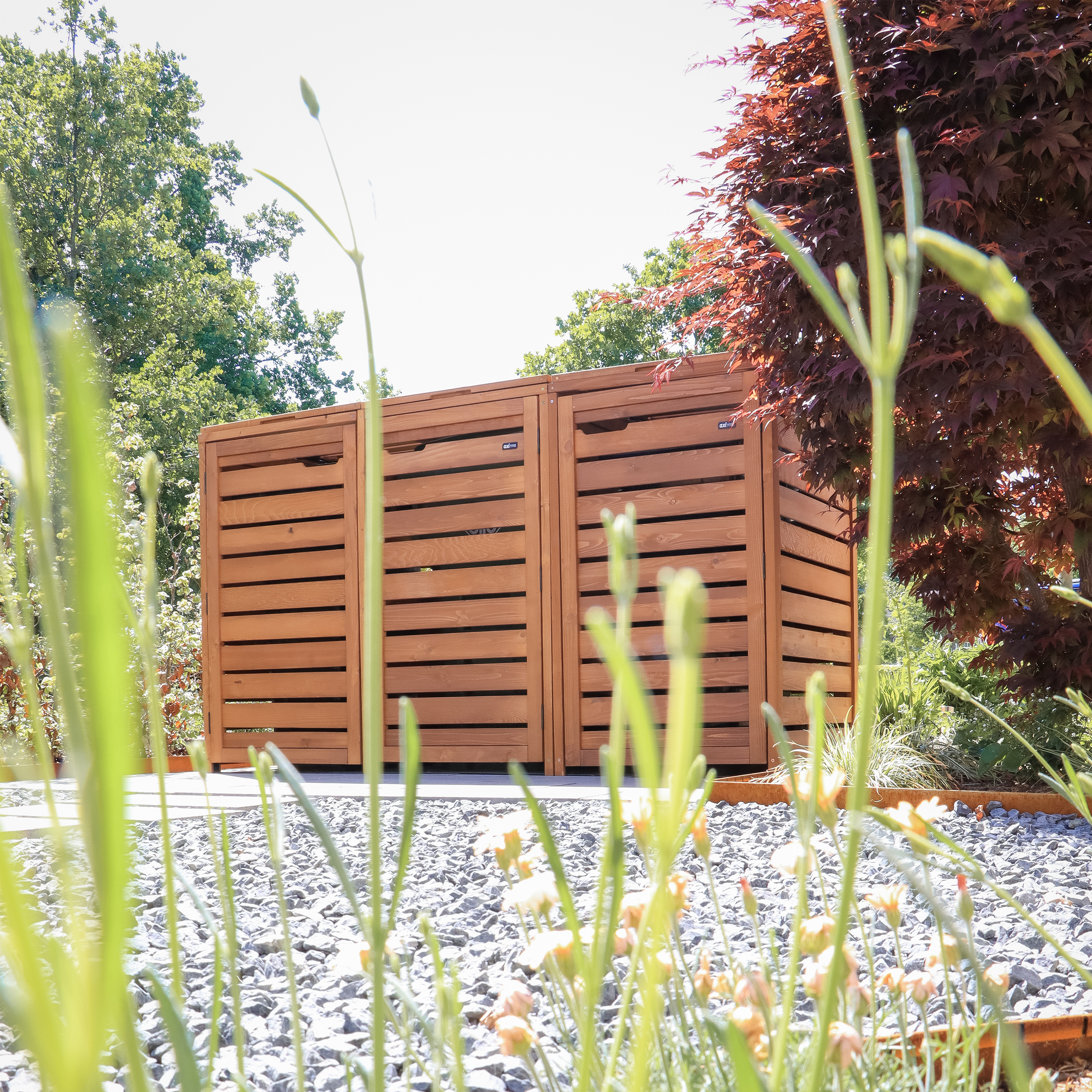 AXI Lex Wooden Bin Storage Brown – 4 bins