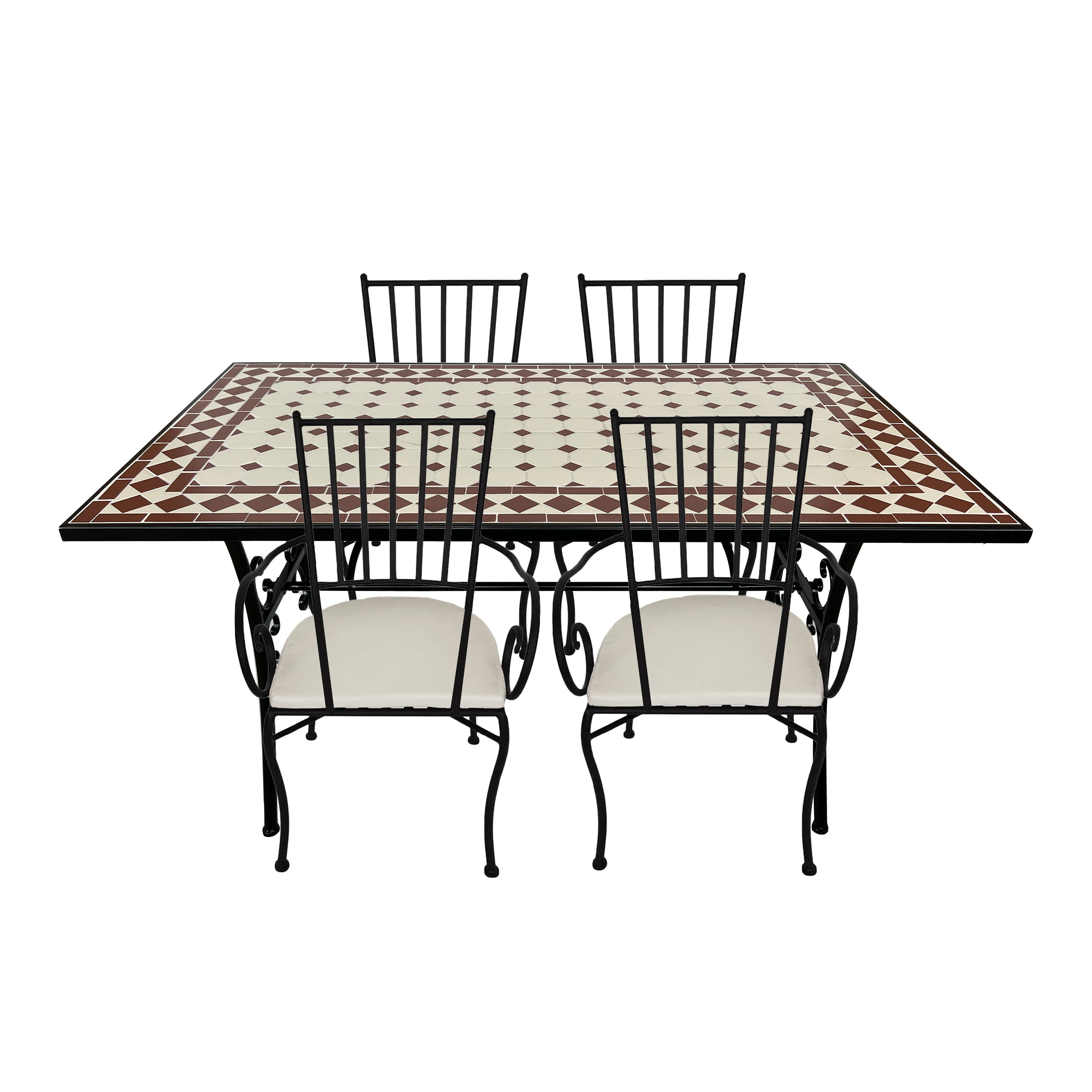 AXI Leonie 5-piece Bistro Set Mosaic - Red/White