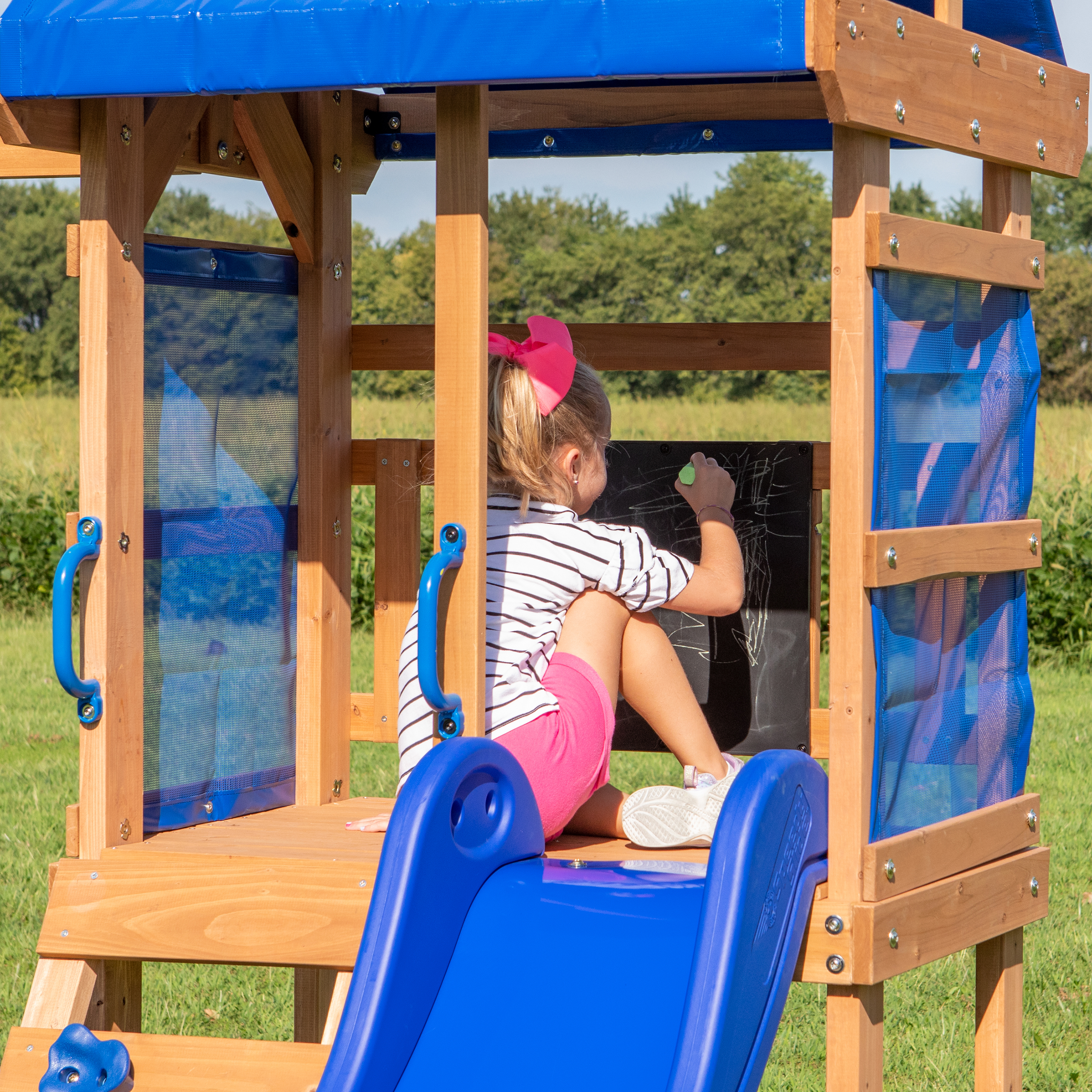 Backyard Discovery Aurora Climbing Frame with Slide and Swing