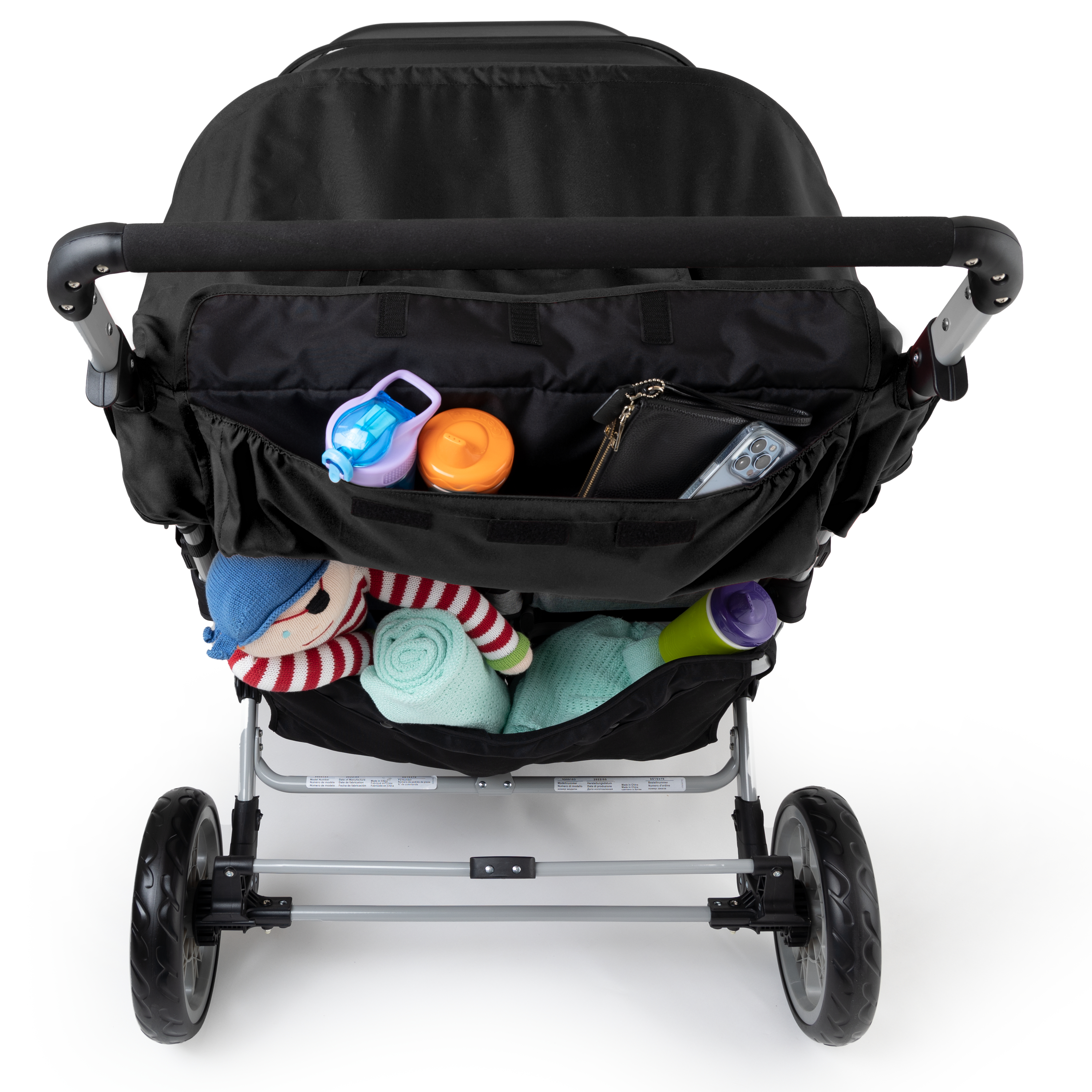 Gaggle Jamboree opvouwbare kinderwagen / buggy voor 6 kinderen in zwart