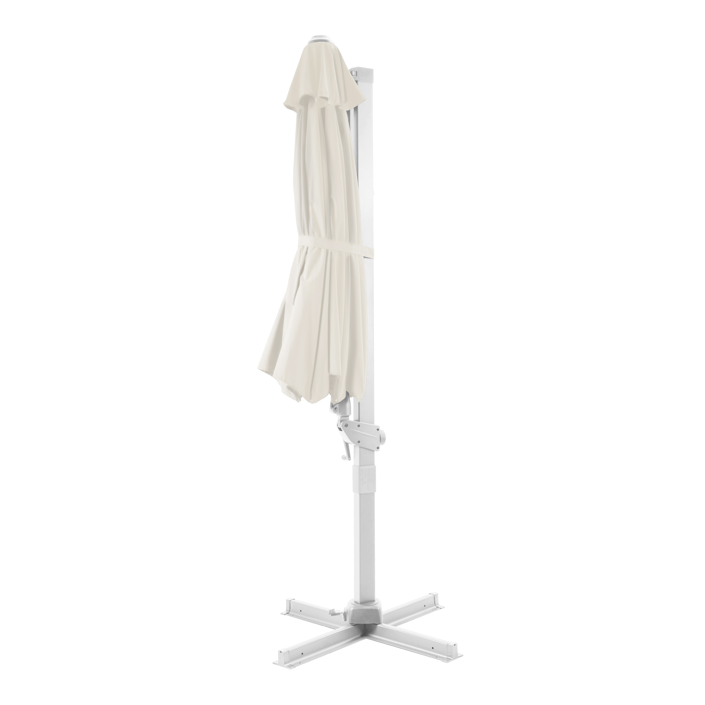 AXI Cyrus Premium Cantilever Parasol Ø 300cm Round - White/Beige