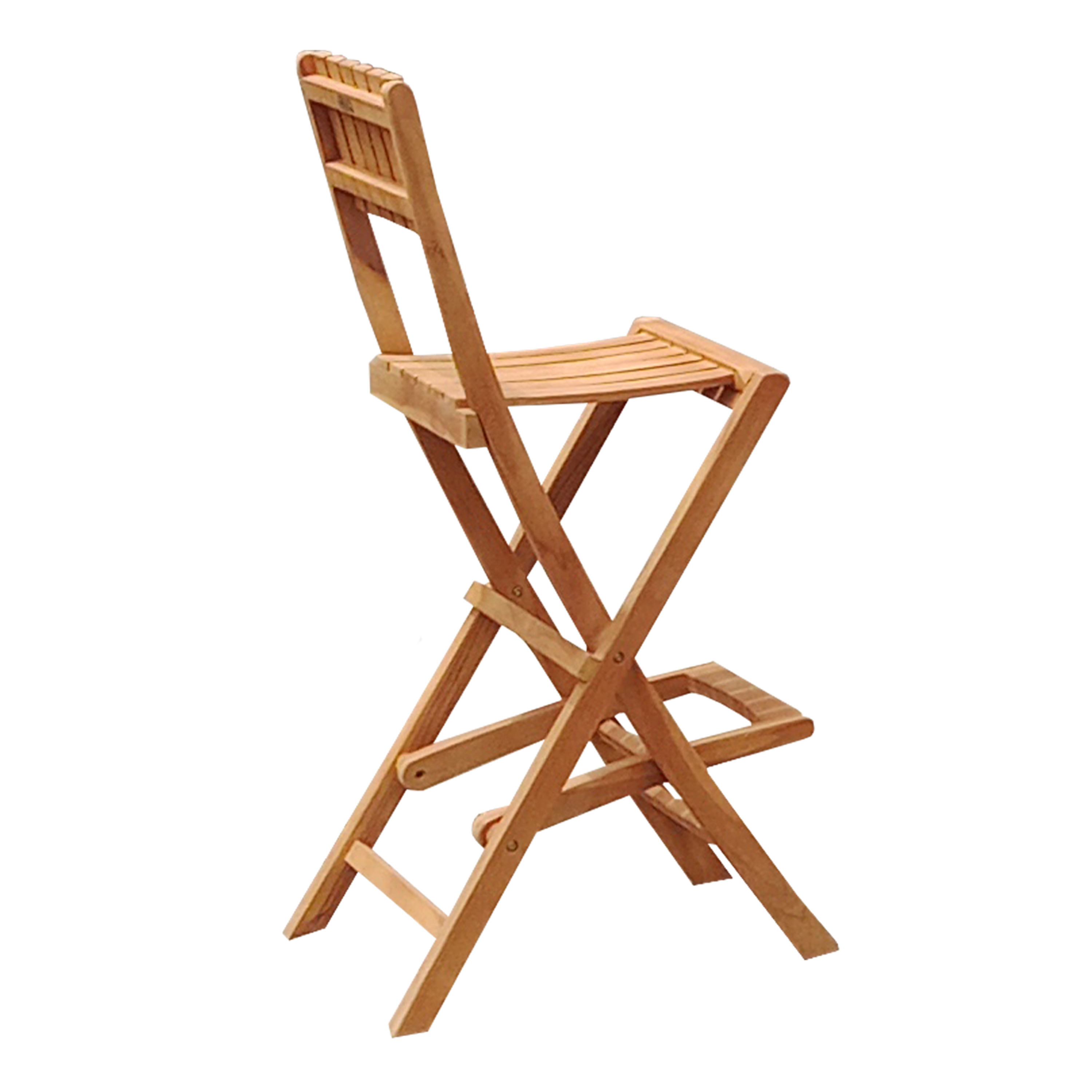 AXI Bruno Foldable Teak Bar Stools Set 2 pieces