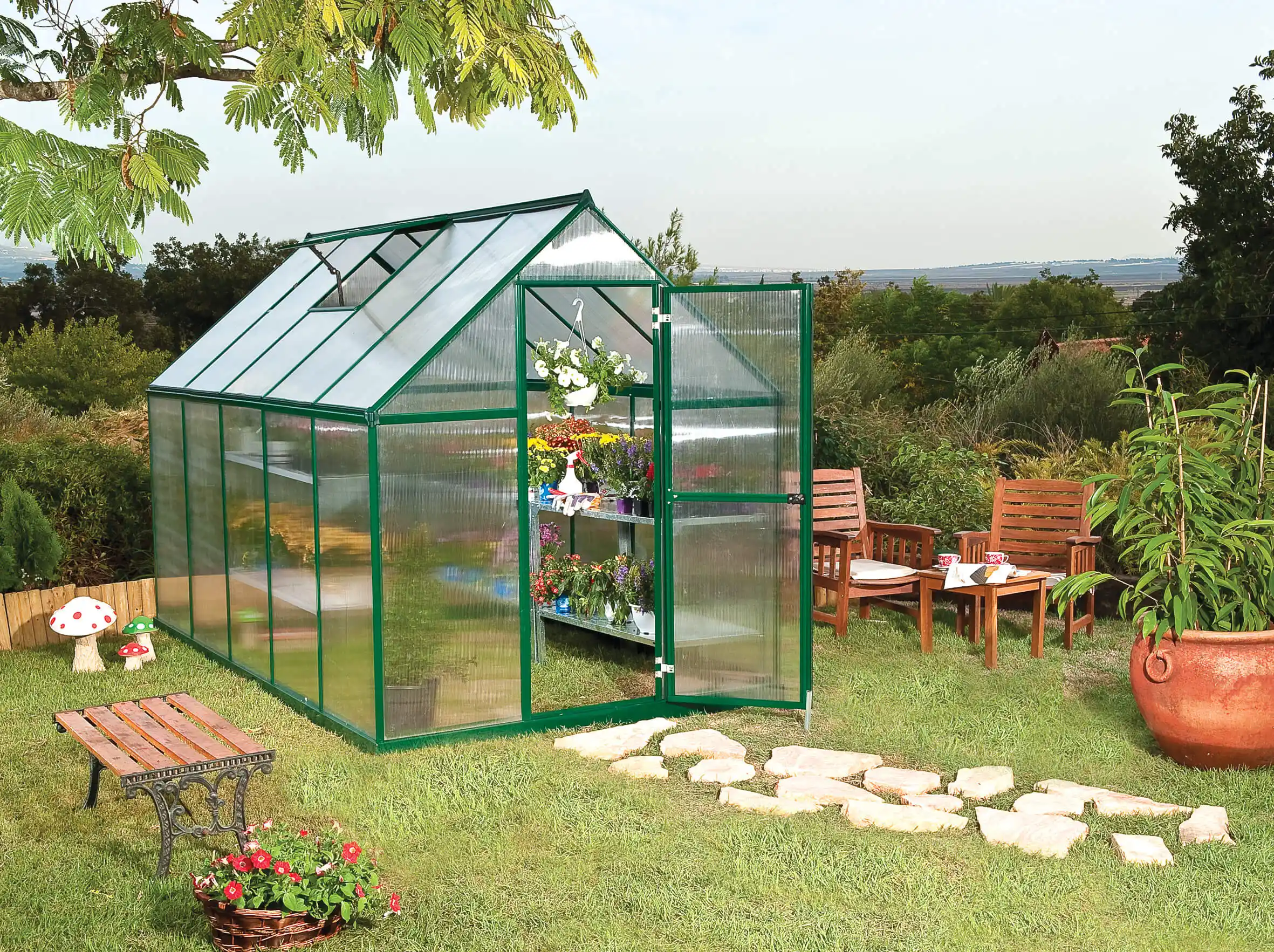 Canopia Mythos 306X185X208 cm Tuinkas Groen meerwandig