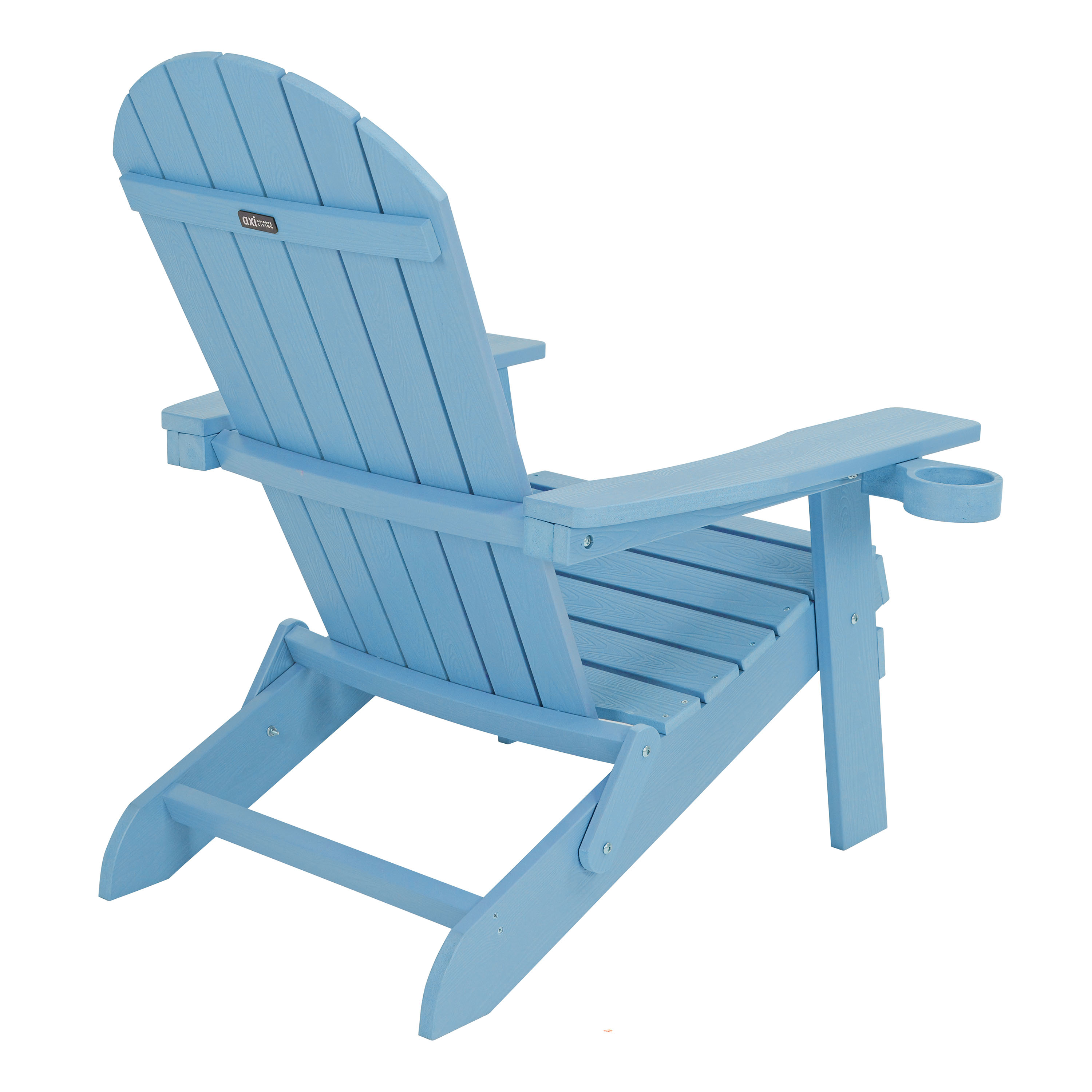 AXI Claire Folding Adirondack Chair Plastic Light Blue