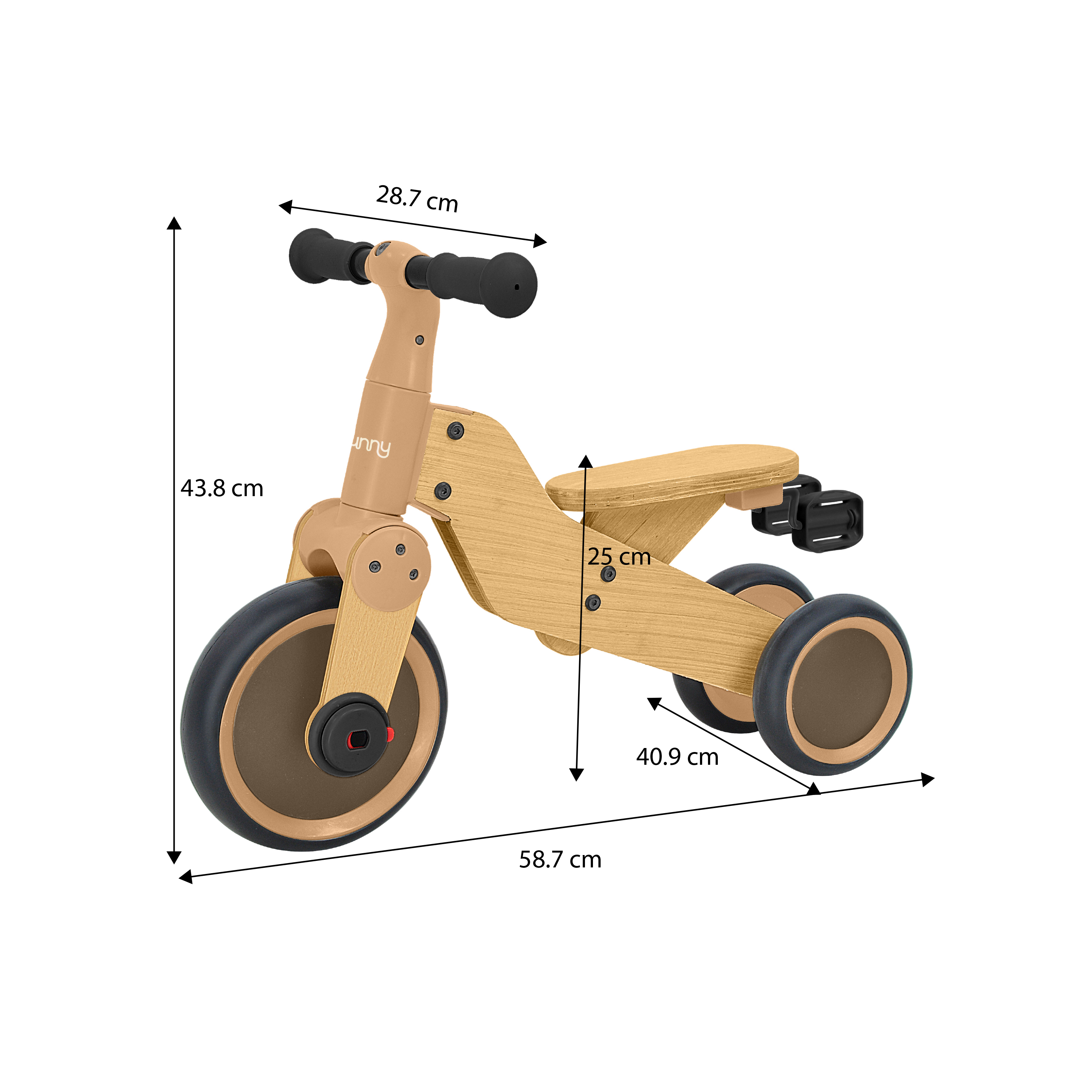 Sunny Walker 2-in-1 Houten Loopfiets 1000