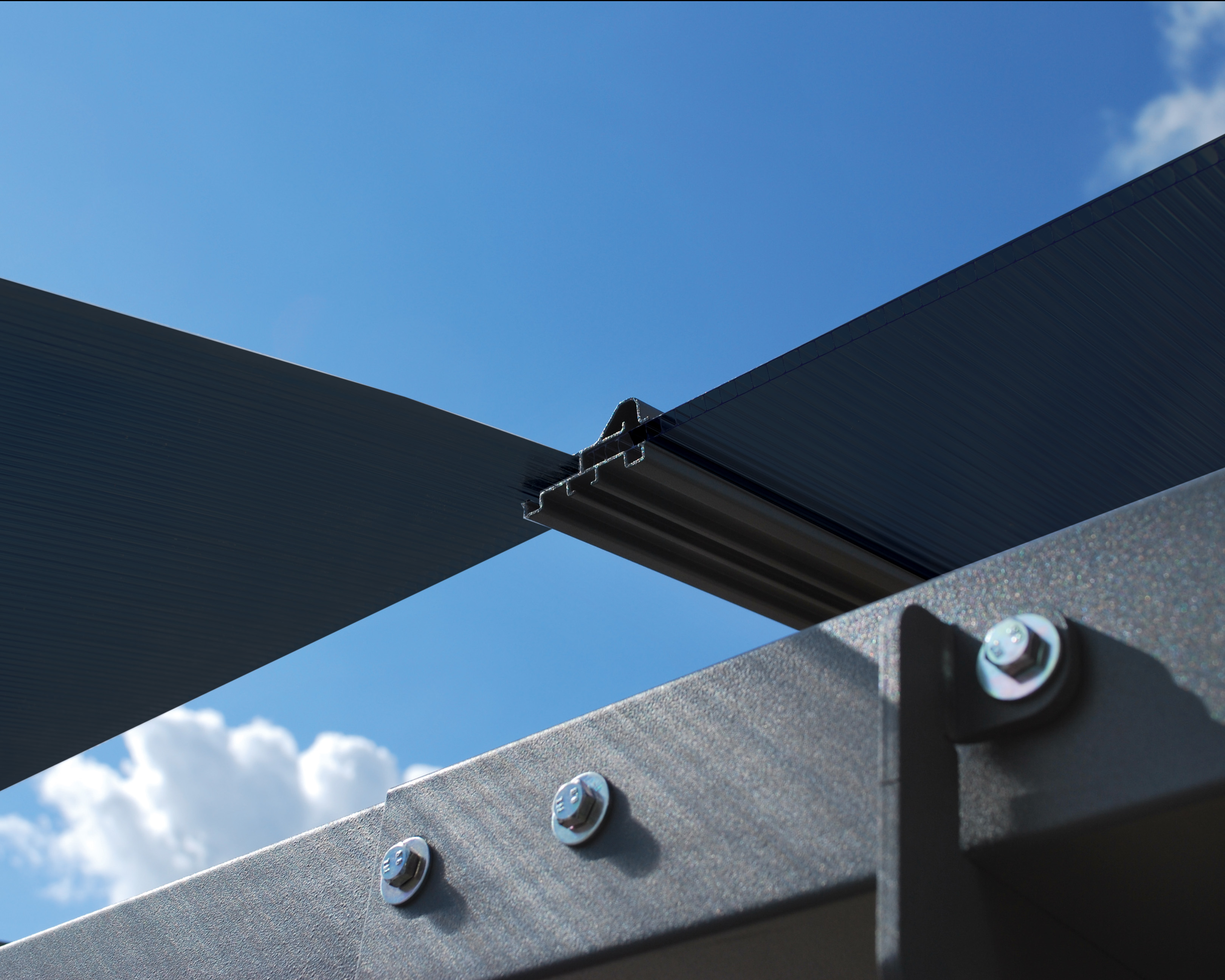 Canopia Alpine 1077X360X307 cm RV Carport en Boothuis Donkergrijs Brons
