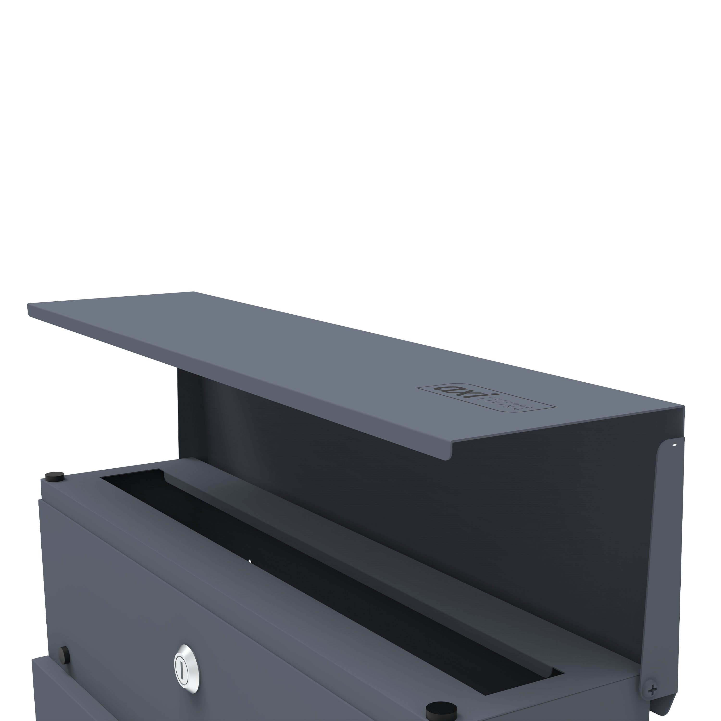 AXI Jake Metal Letterbox Anthracite