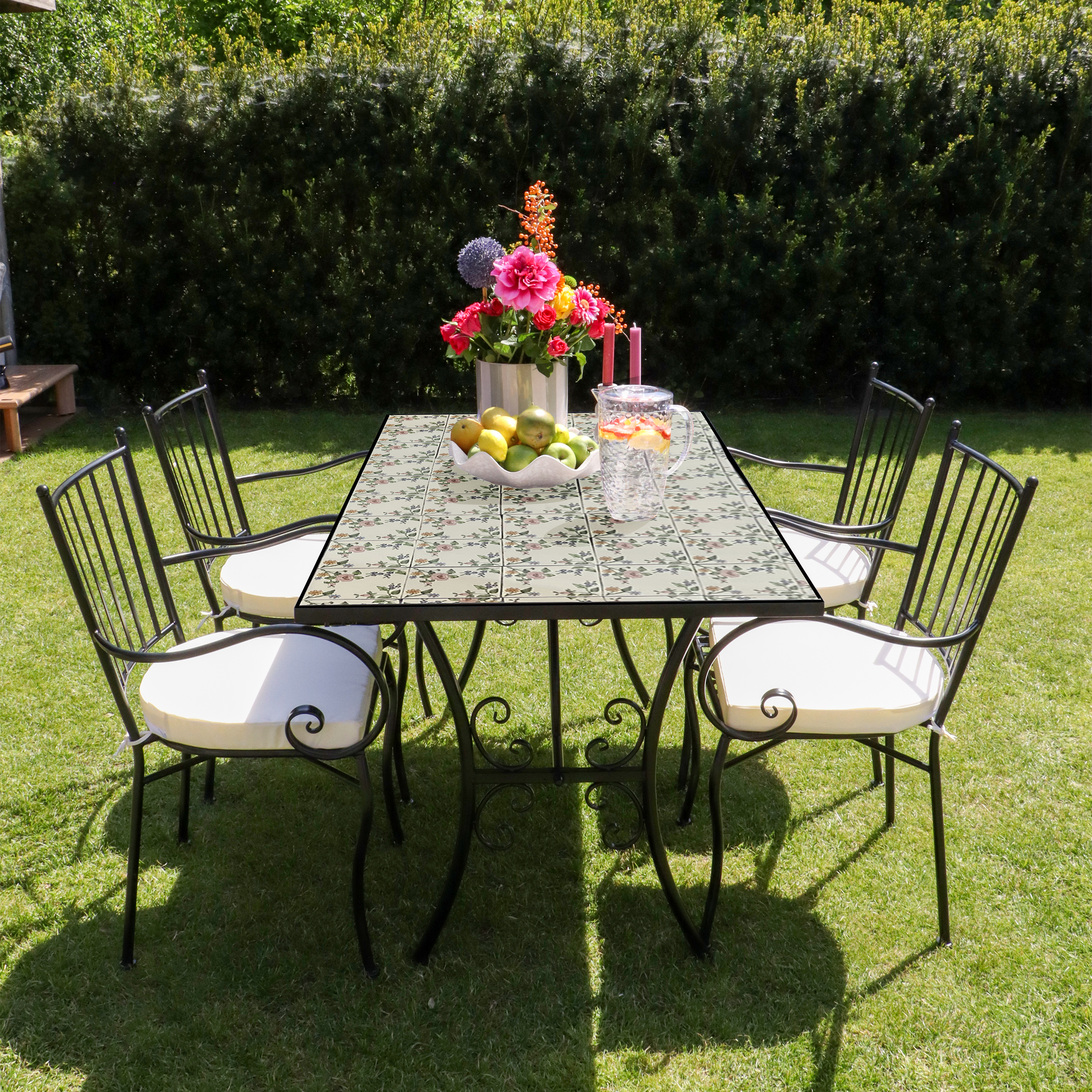 AXI Leonie 5-piece Bistro Set Mosaic - Romantic Rose