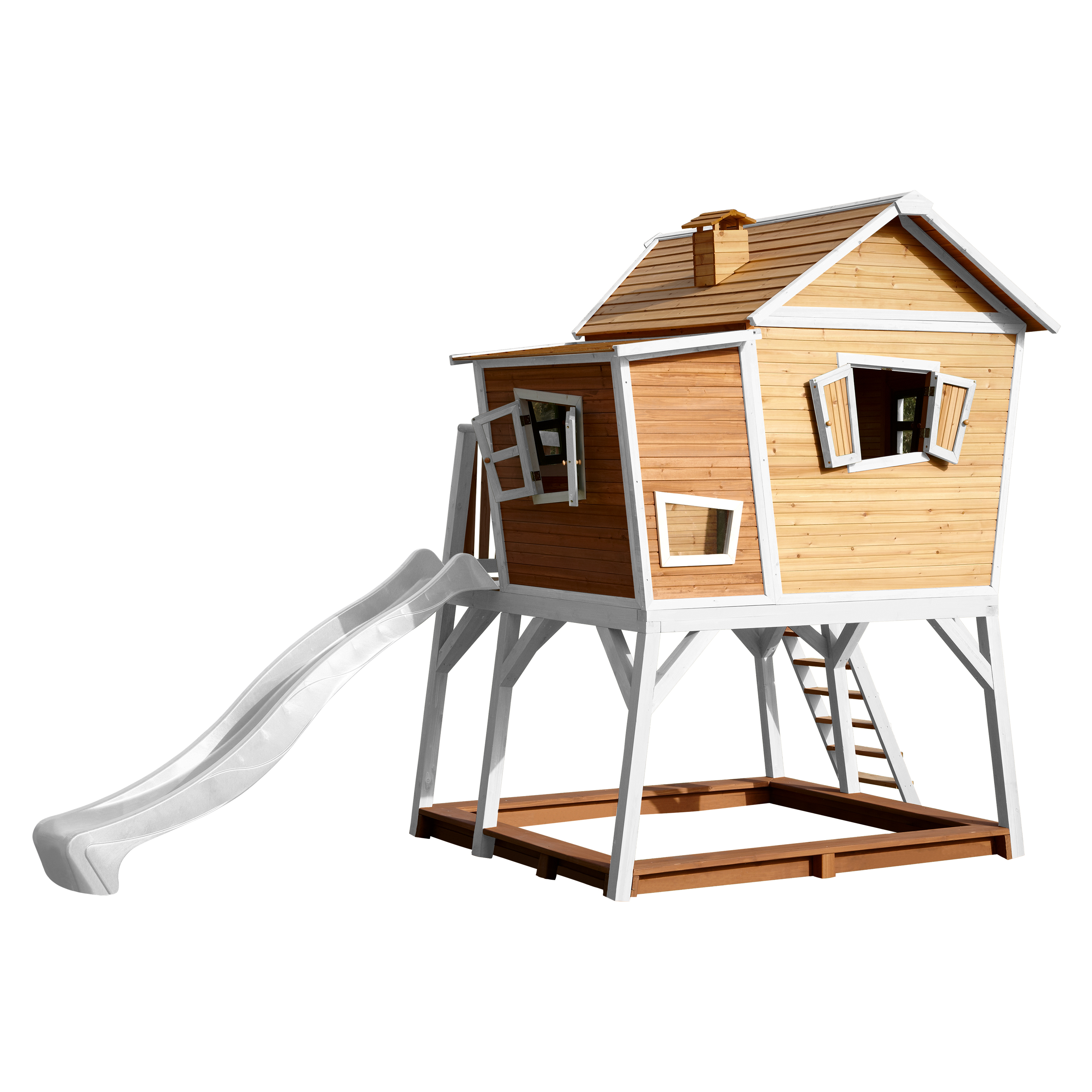 AXI Max Playhouse Brown/White - White Slide-8717973933397 AXI Max Playhouse Brown/White - White Slide