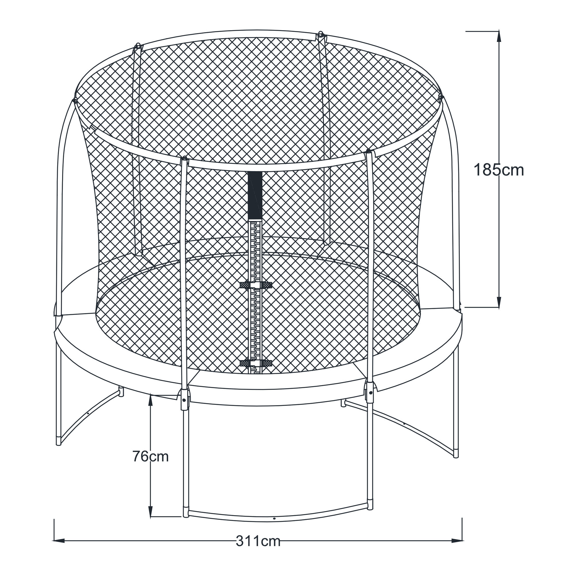 AXI Boston Trampoline 10ft - Inground & onground - Groen