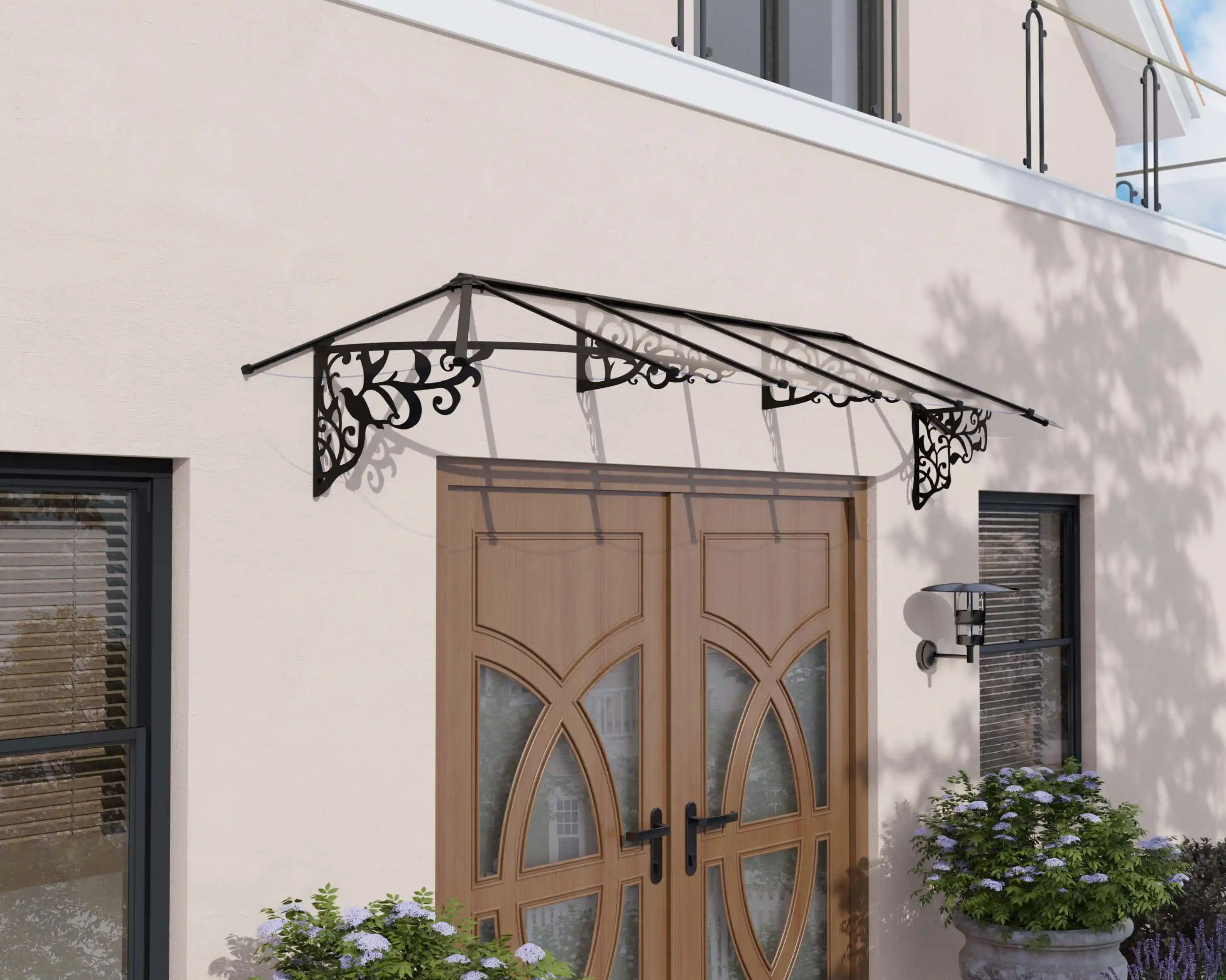 Canopia Lily 370X88X70 cmDeur en Veranda Luifel Zwart Helder
