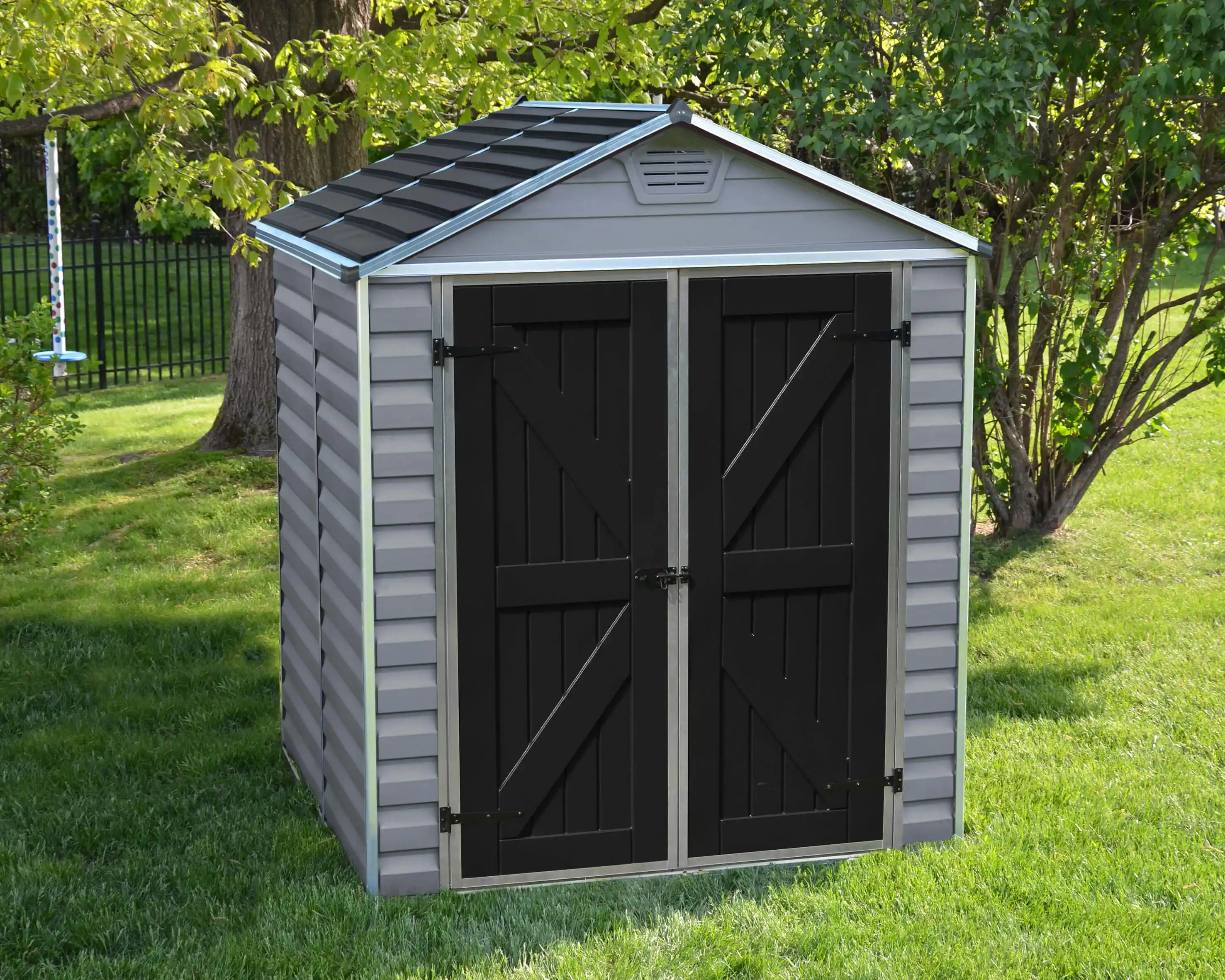Canopia Skylight 154X185X217 cm Openlucht schuur voor tuin Donkergrijs Deco