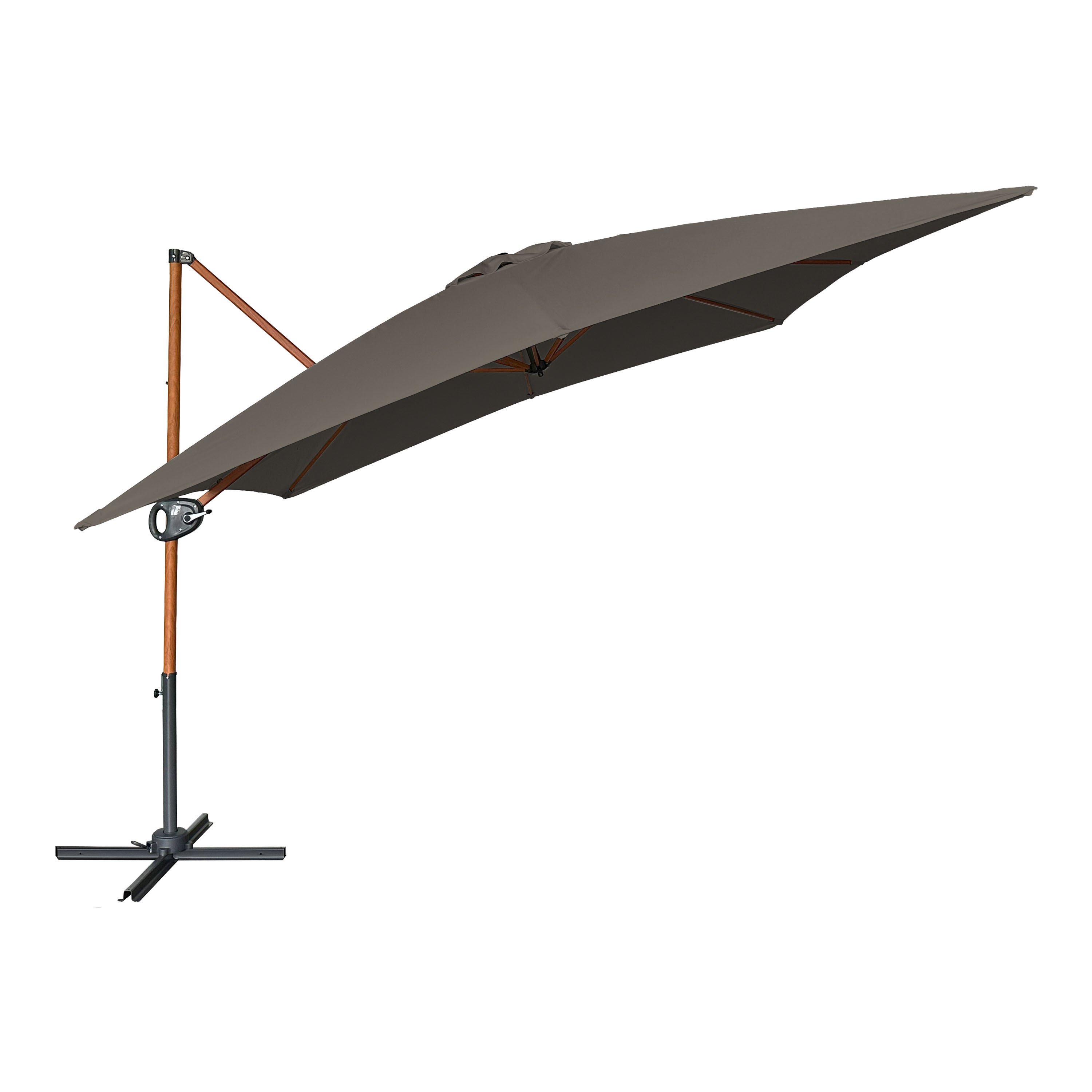 AXI Mira Cantilever Parasol 300x300cm Wood-look/Taupe
