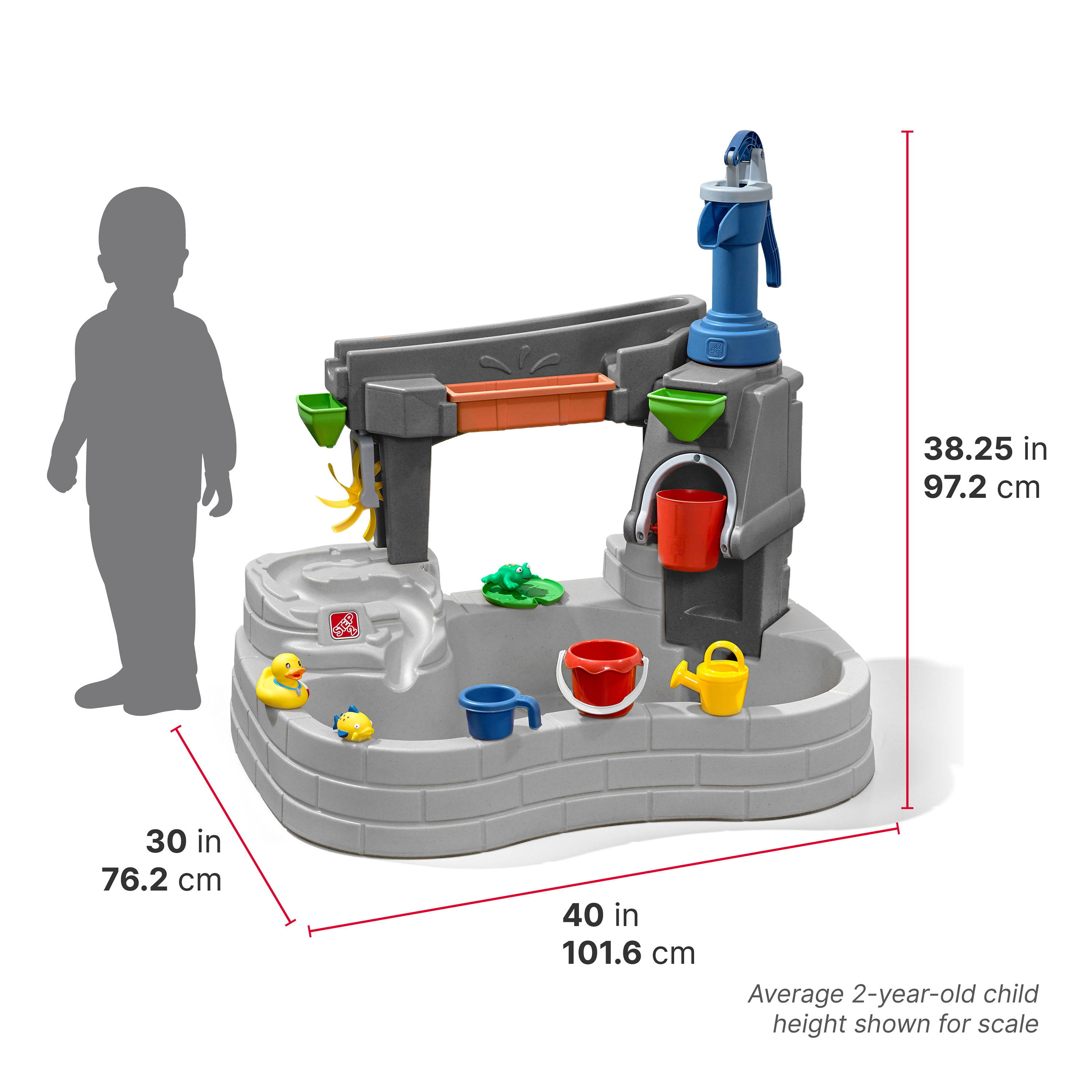 Step2 Pump & Splash Discovery Stone Pond Water Table