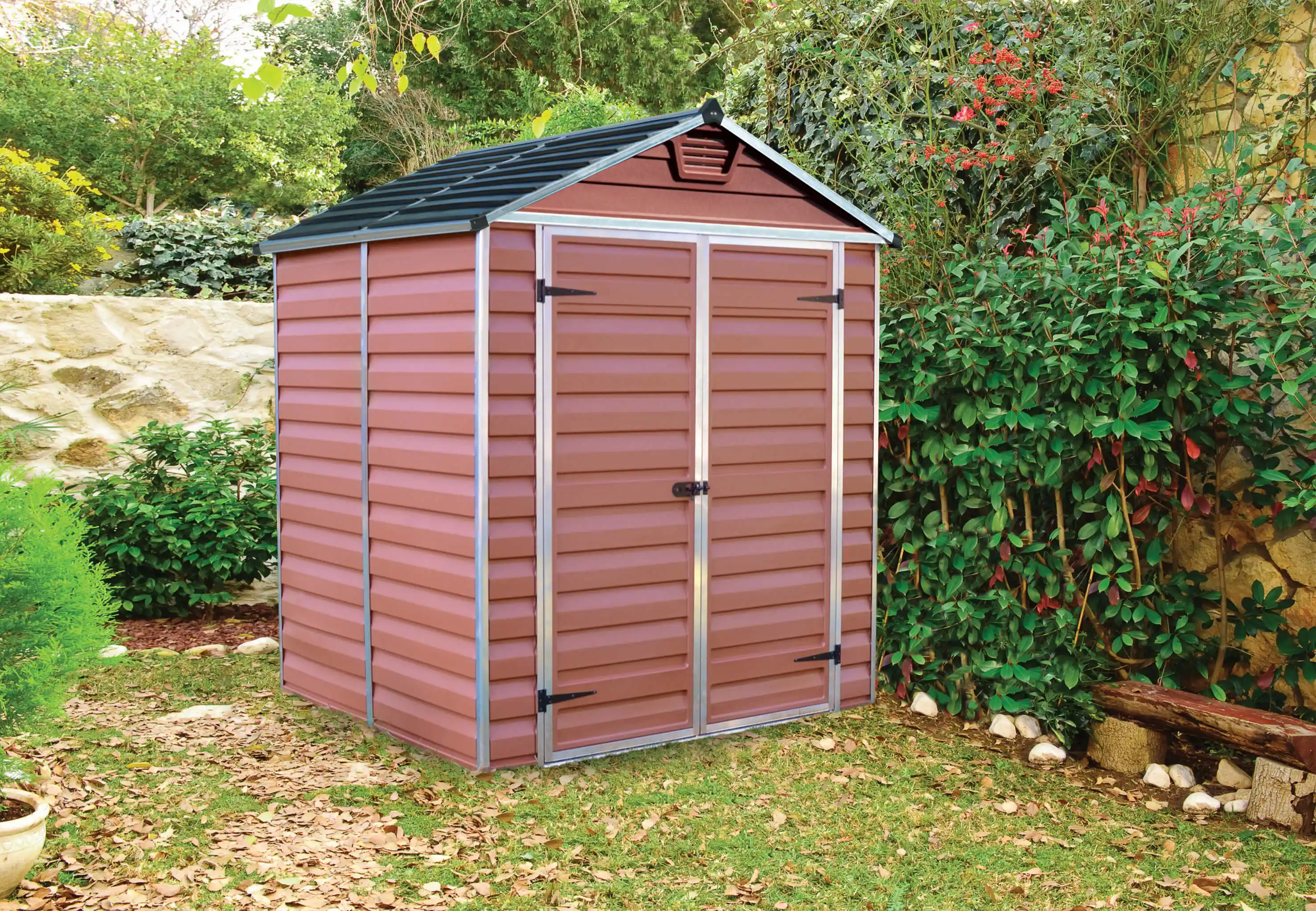 Canopia Skylight 154X185X217 cm Openlucht schuur voor tuin Amber