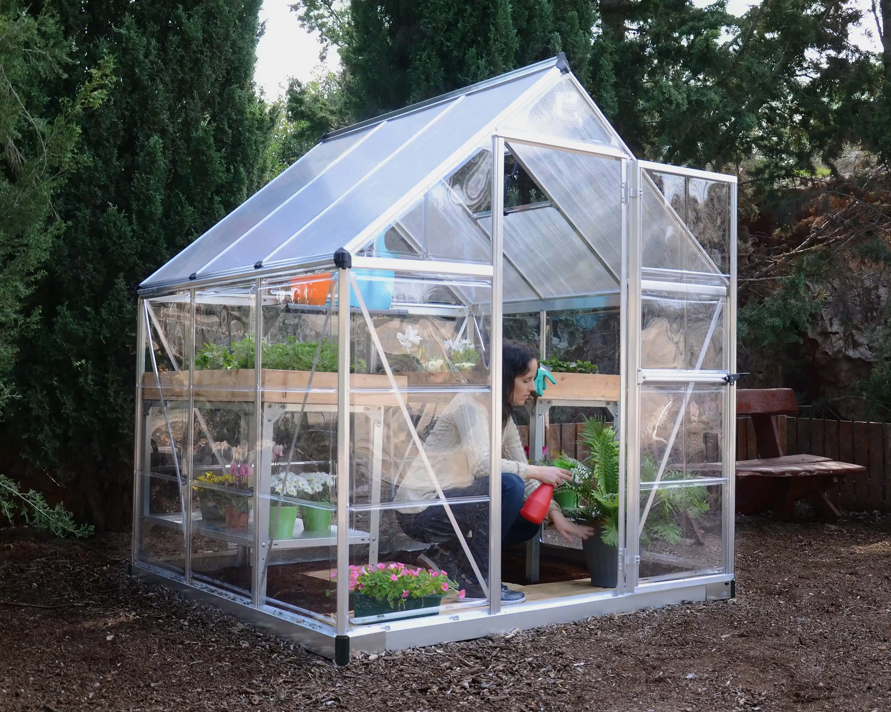 Canopia Hybrid 126X185X208 cm Tuinkas Zilver-7290103110888 Canopia Hybrid 126X185X208 cm Tuinkas Zilver