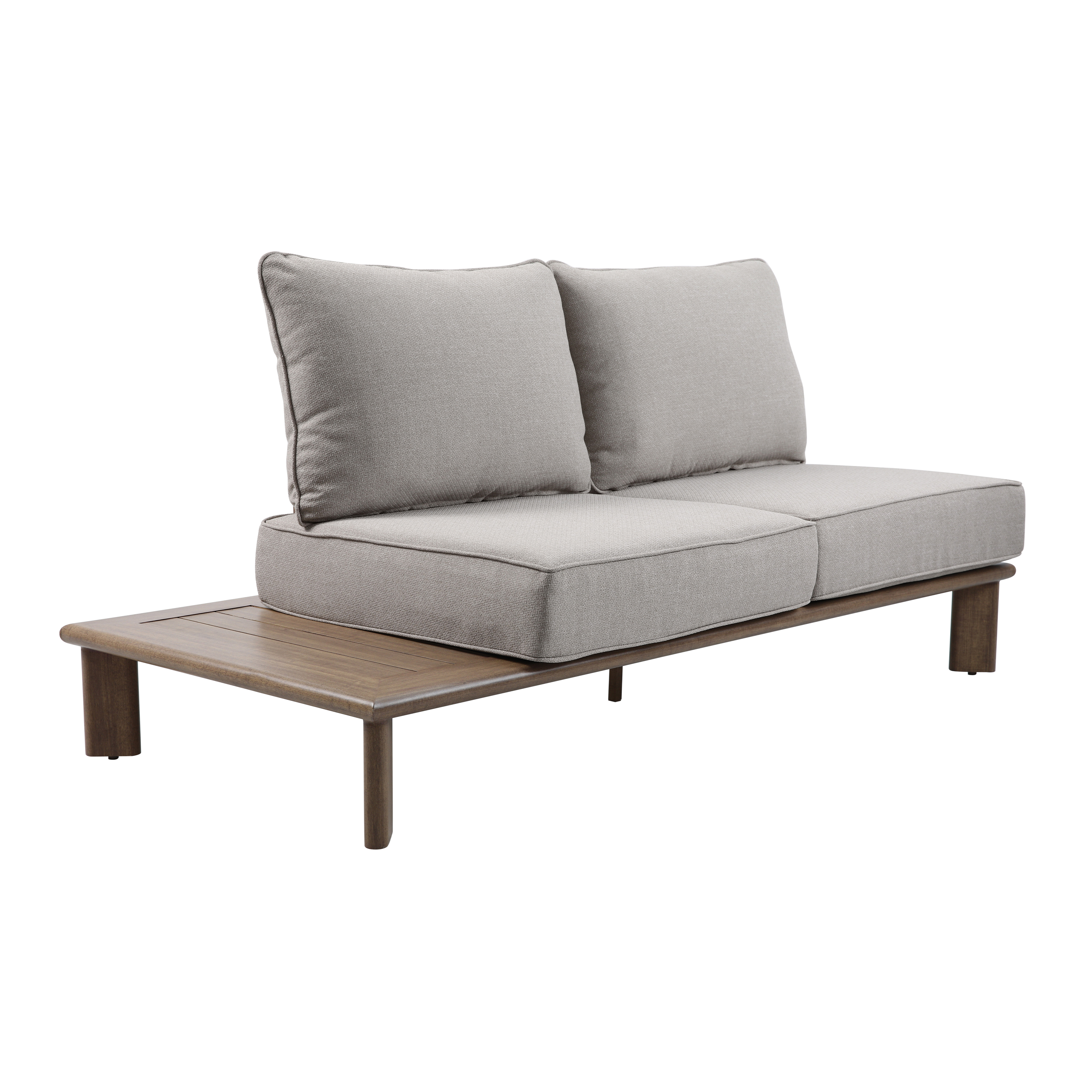 AXI Avery Lounge Set with Side Tables Wood-Look with Beige