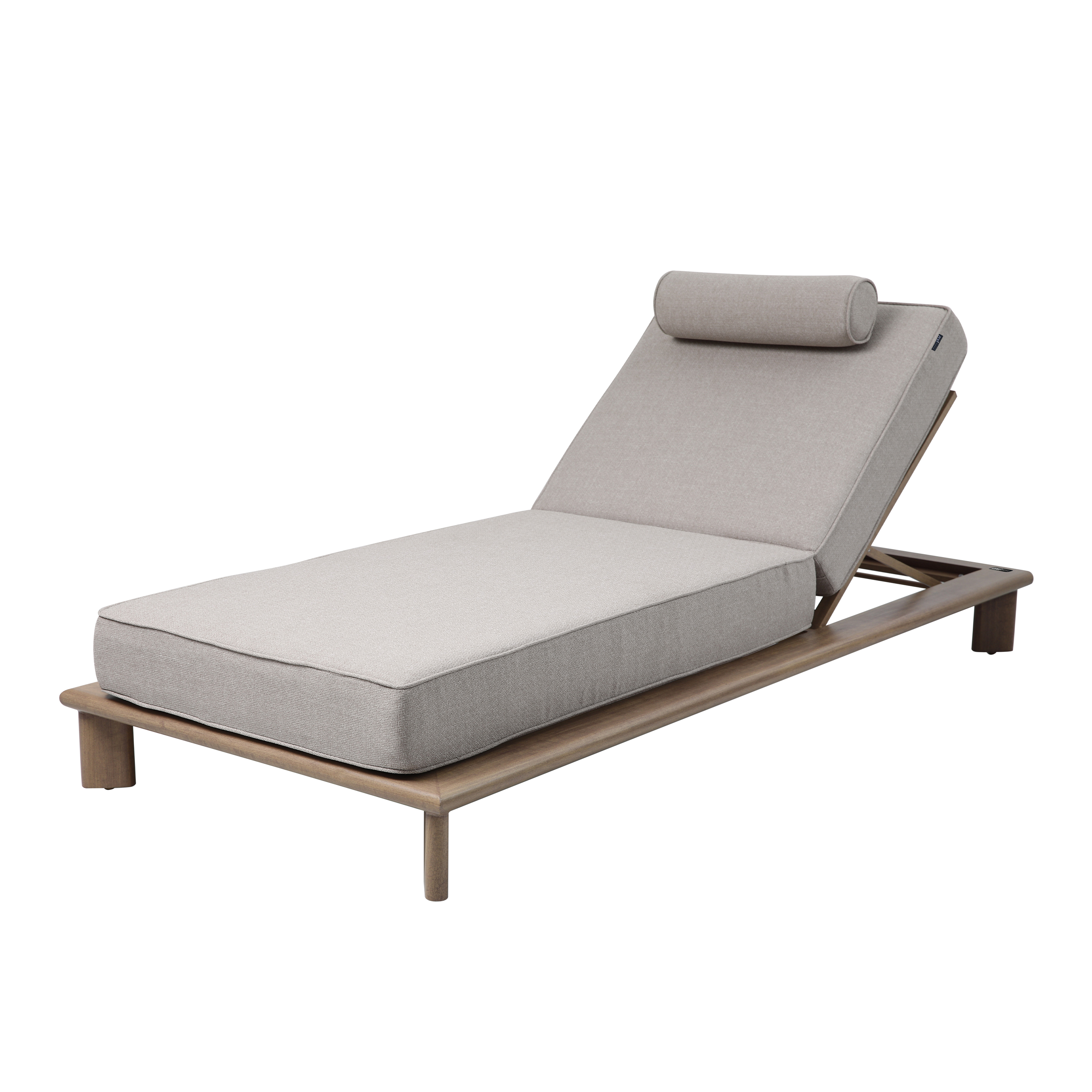 AXI Blake Sunbed – Wood-look/Beige