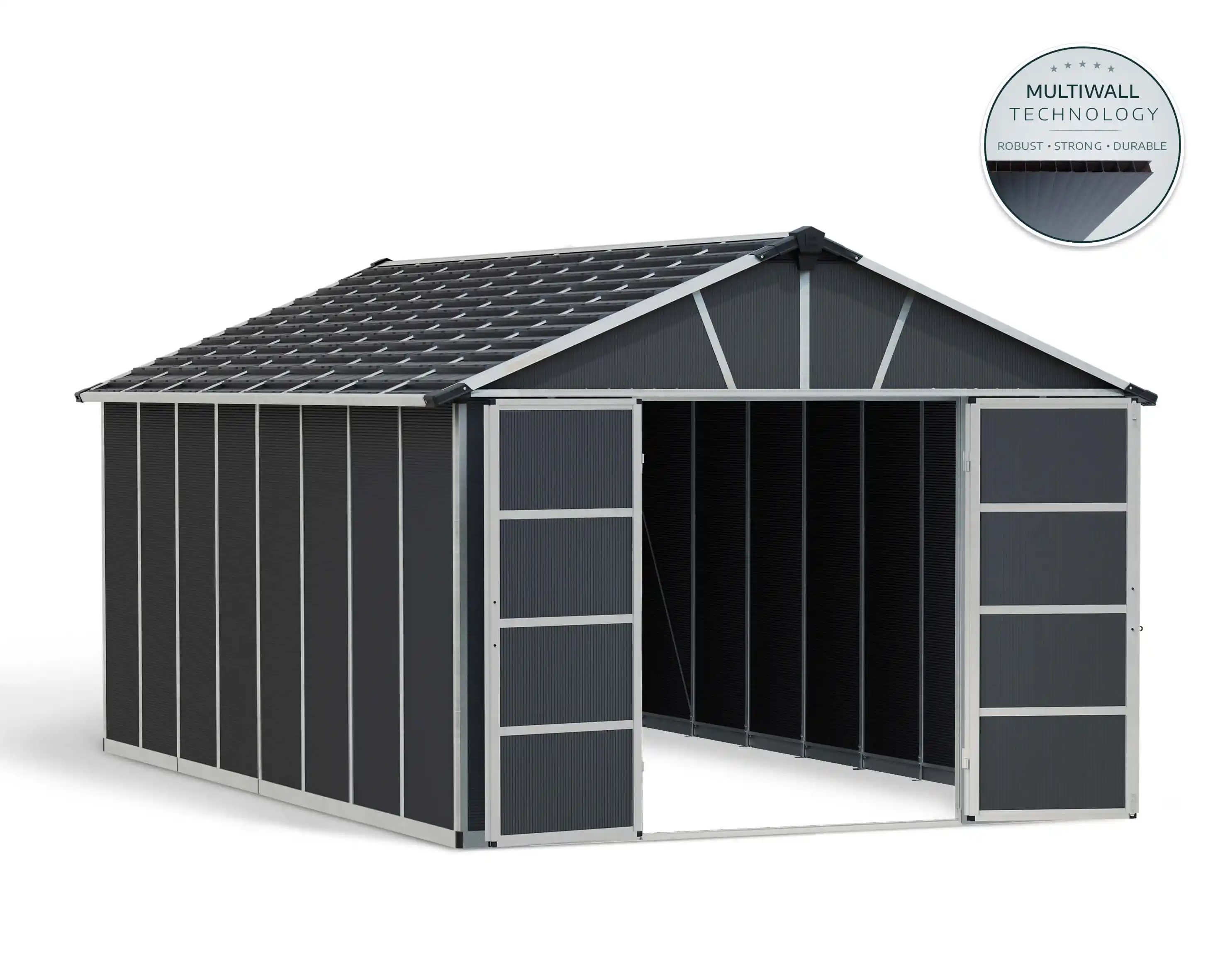 Canopia Yukon 519X332 cm grote schuur Donkergrijs-7290108139273 Canopia Yukon 519X332 cm grote schuur Donkergrijs