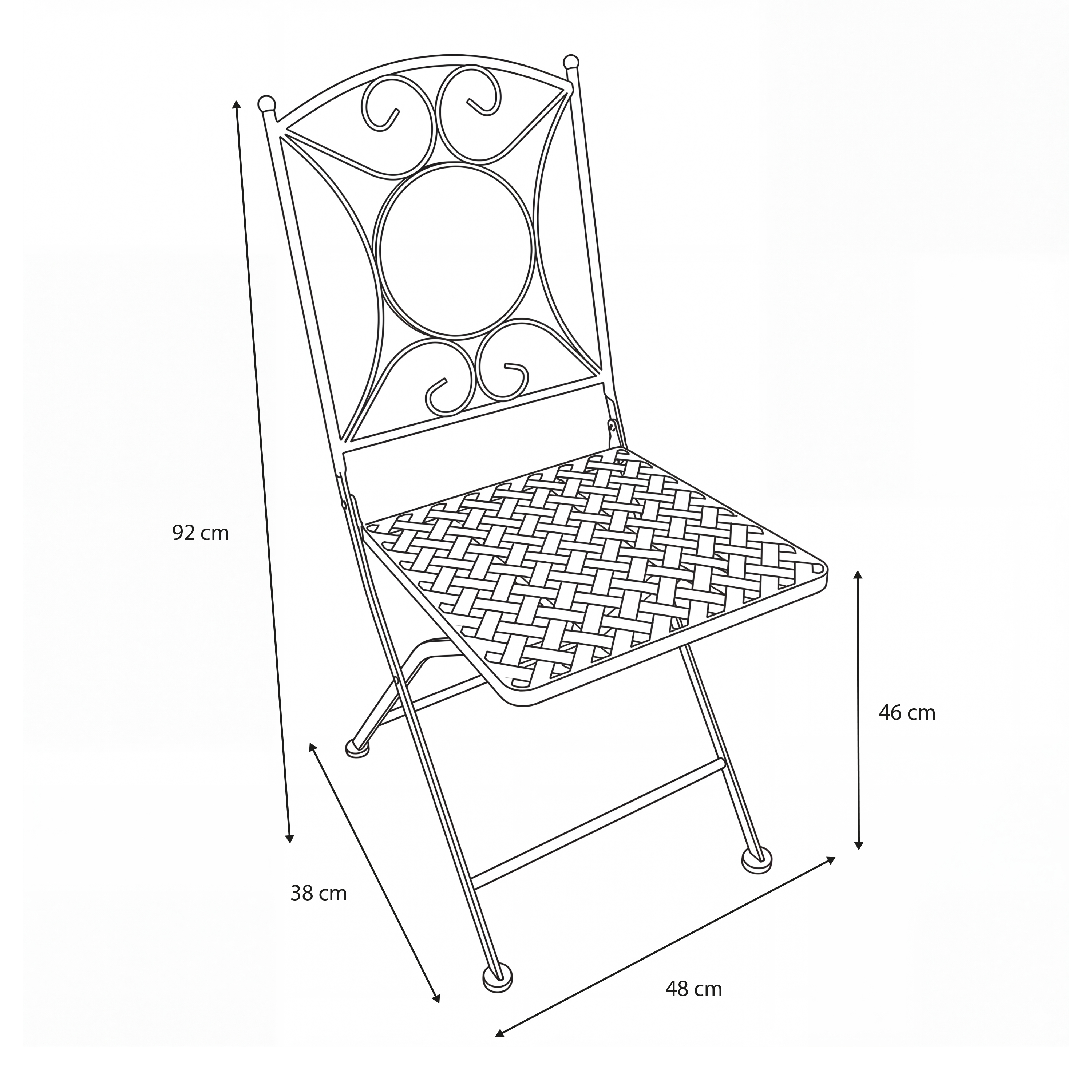 AXI Camilla Bistro Set Mosaic - Soft Blue